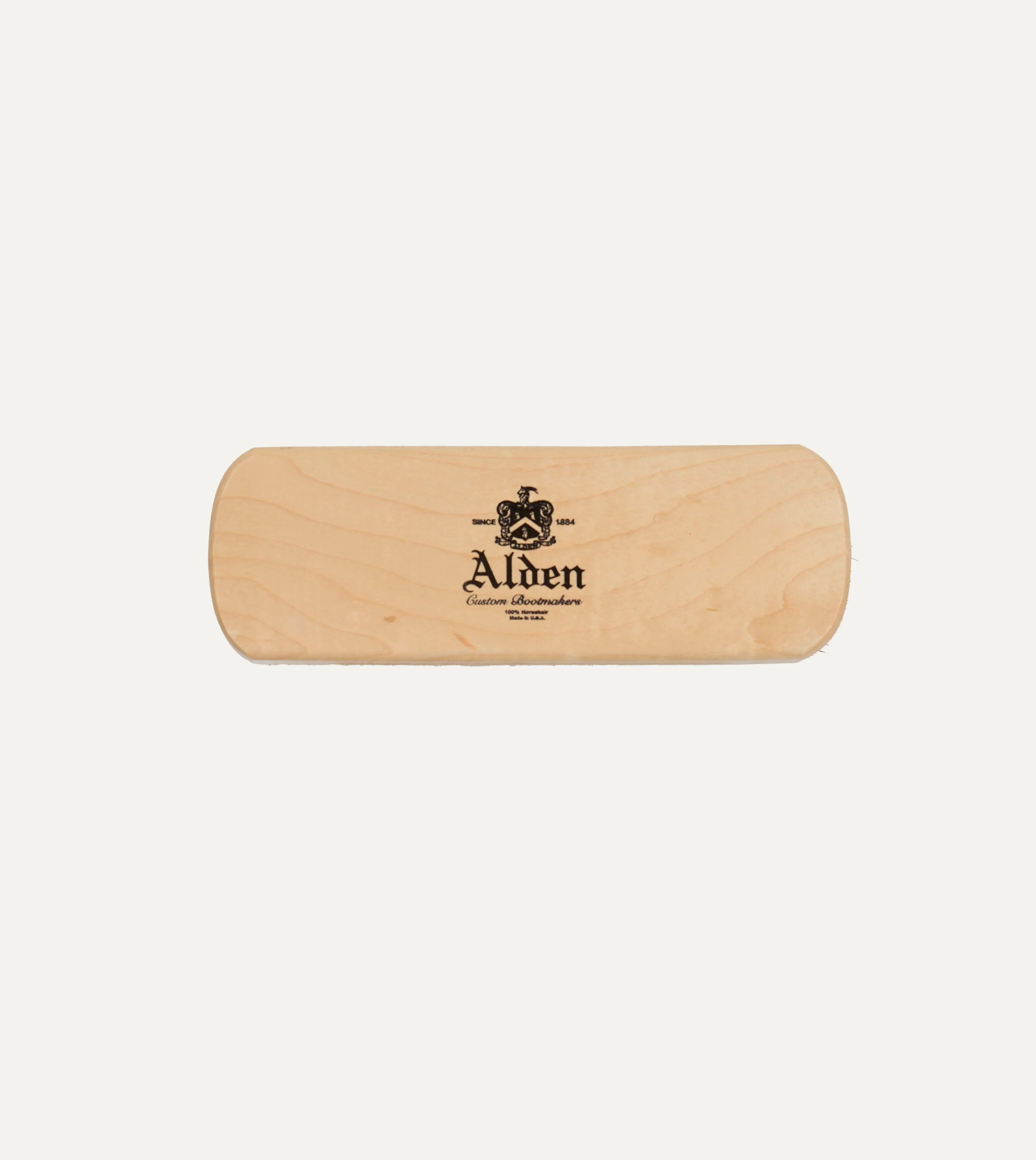 Alden Black Pure Horsehair Polishing Brush - Image 2