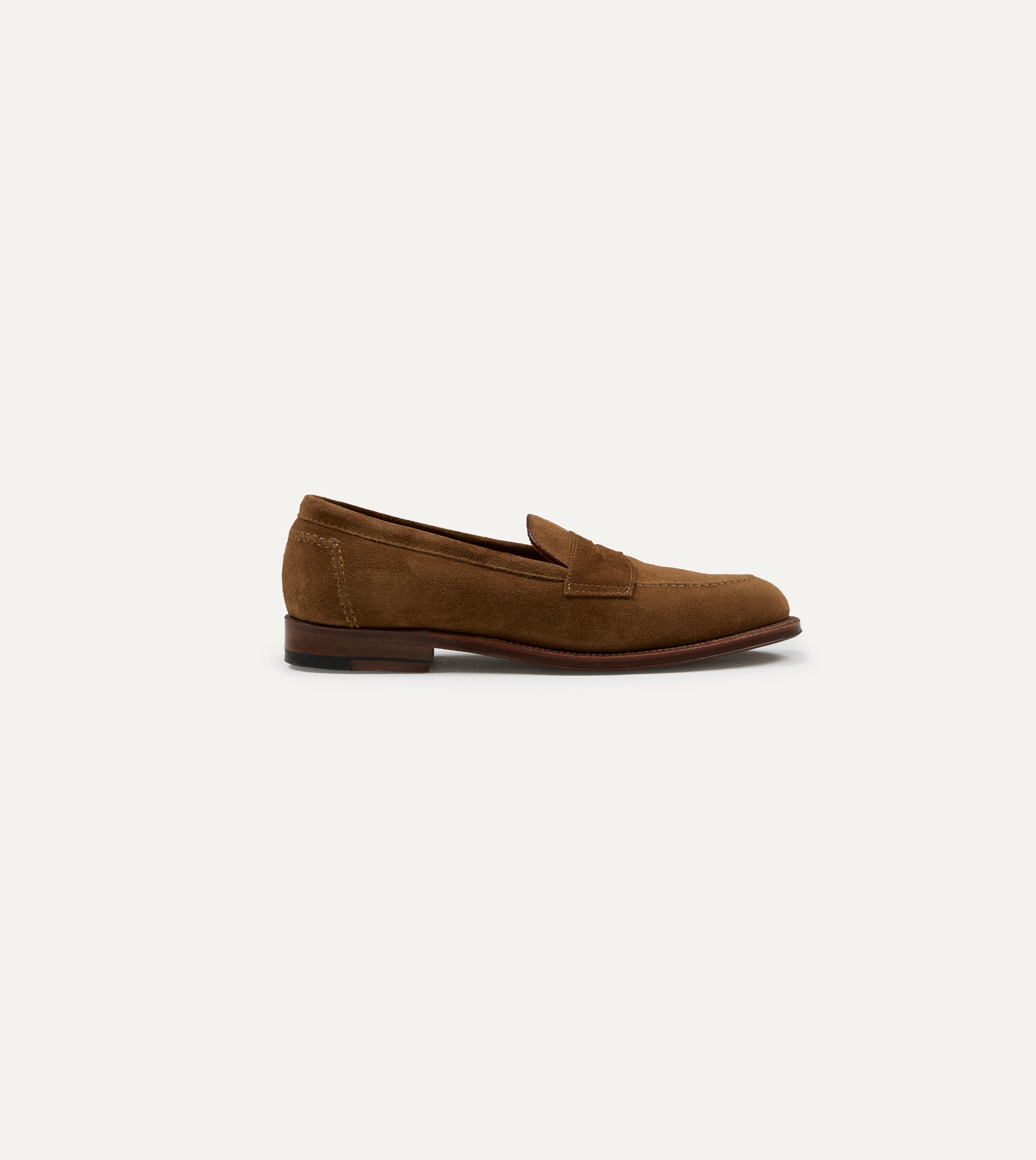 Alden Snuff Suede Penny Loafer - Image 6