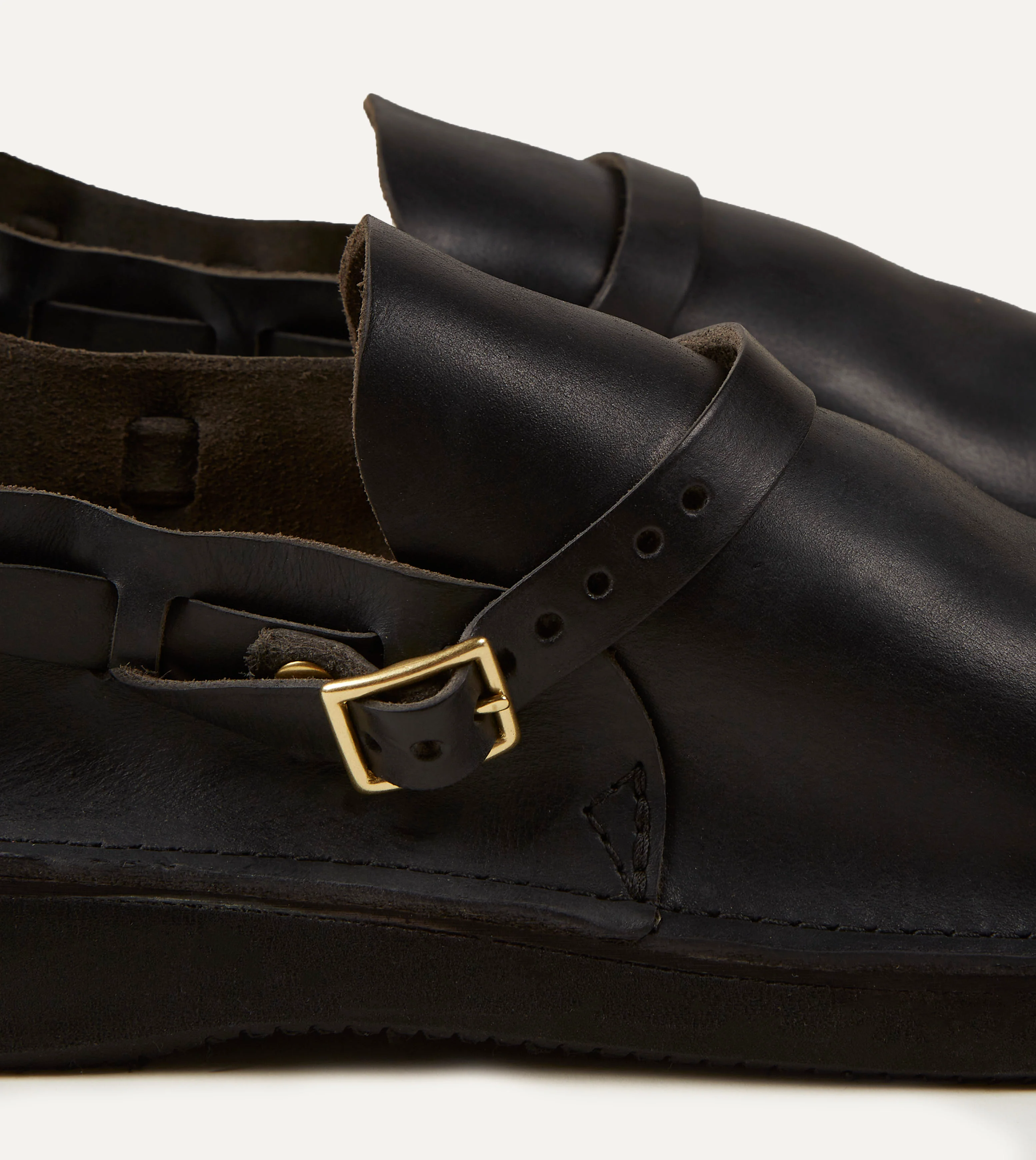 Aurora Shoe Co. Middle English Black Full Grain Leather Shoe - Image 4