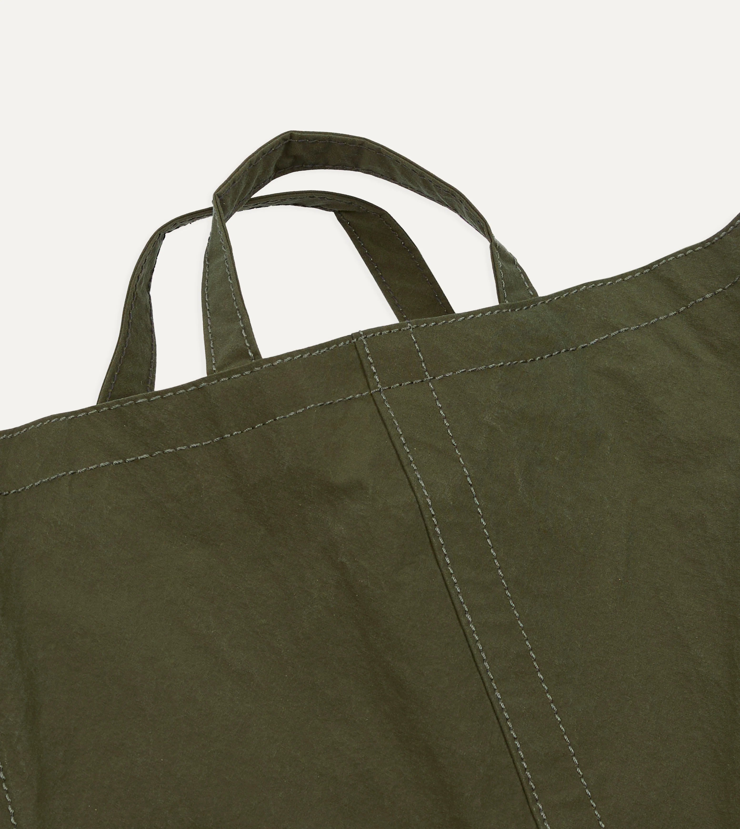 Bag’n’Noun Olive Nylon Market Tote Bag - Image 2