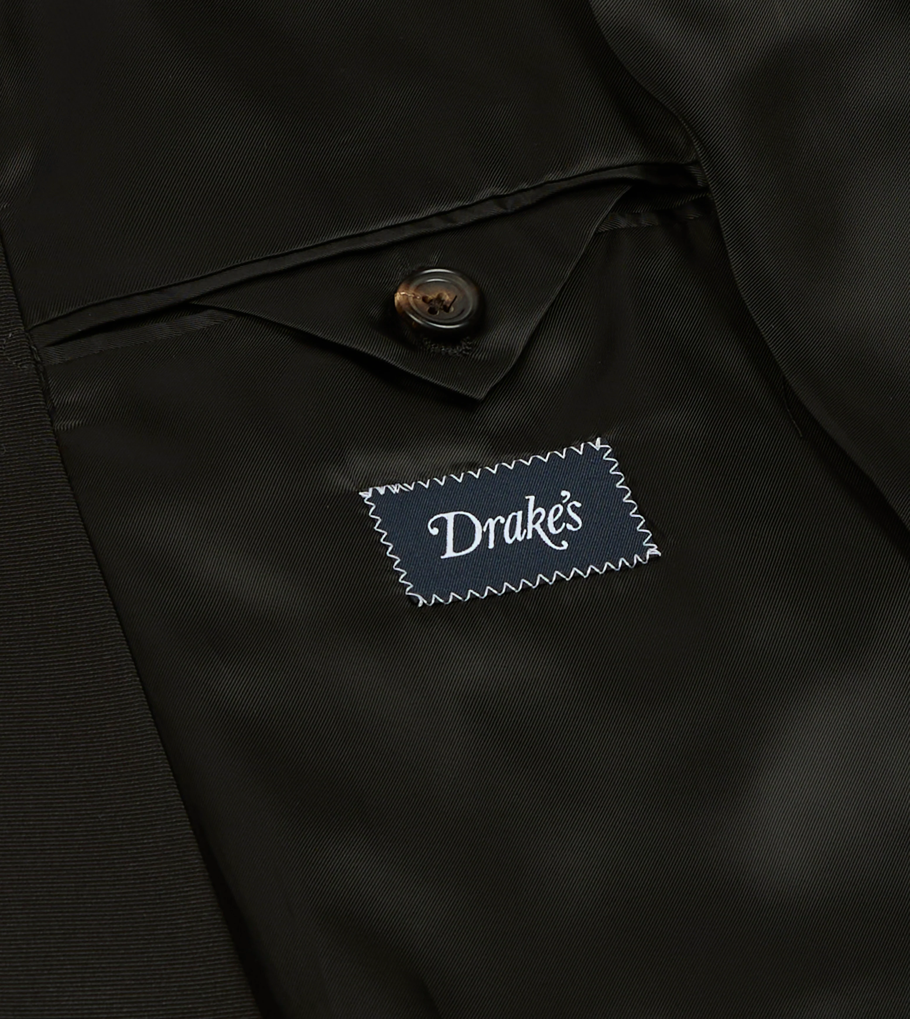 Black Barathea Wool Dinner Jacket - Image 7