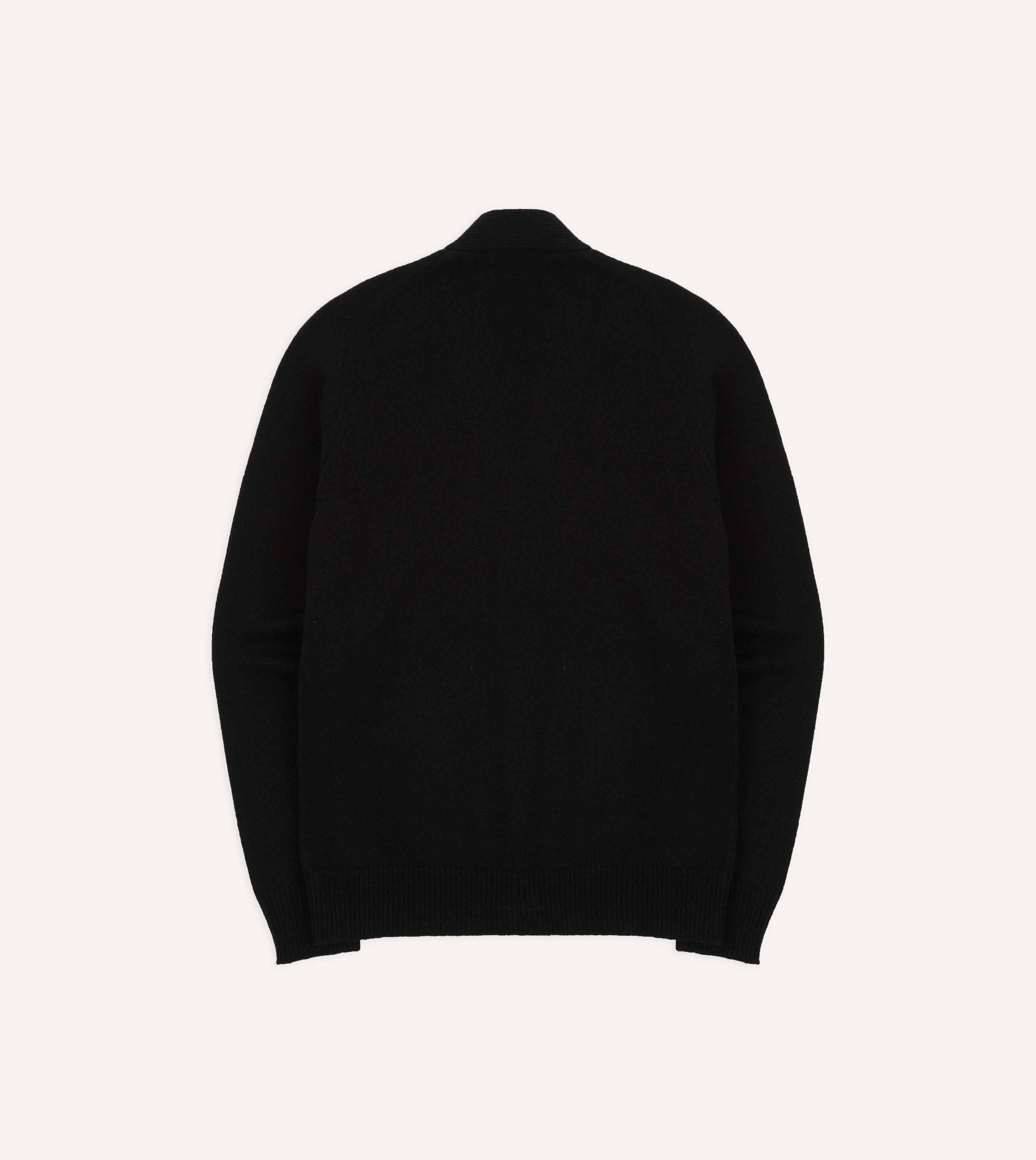 Black Lambswool 6 Button Cardigan - Image 7