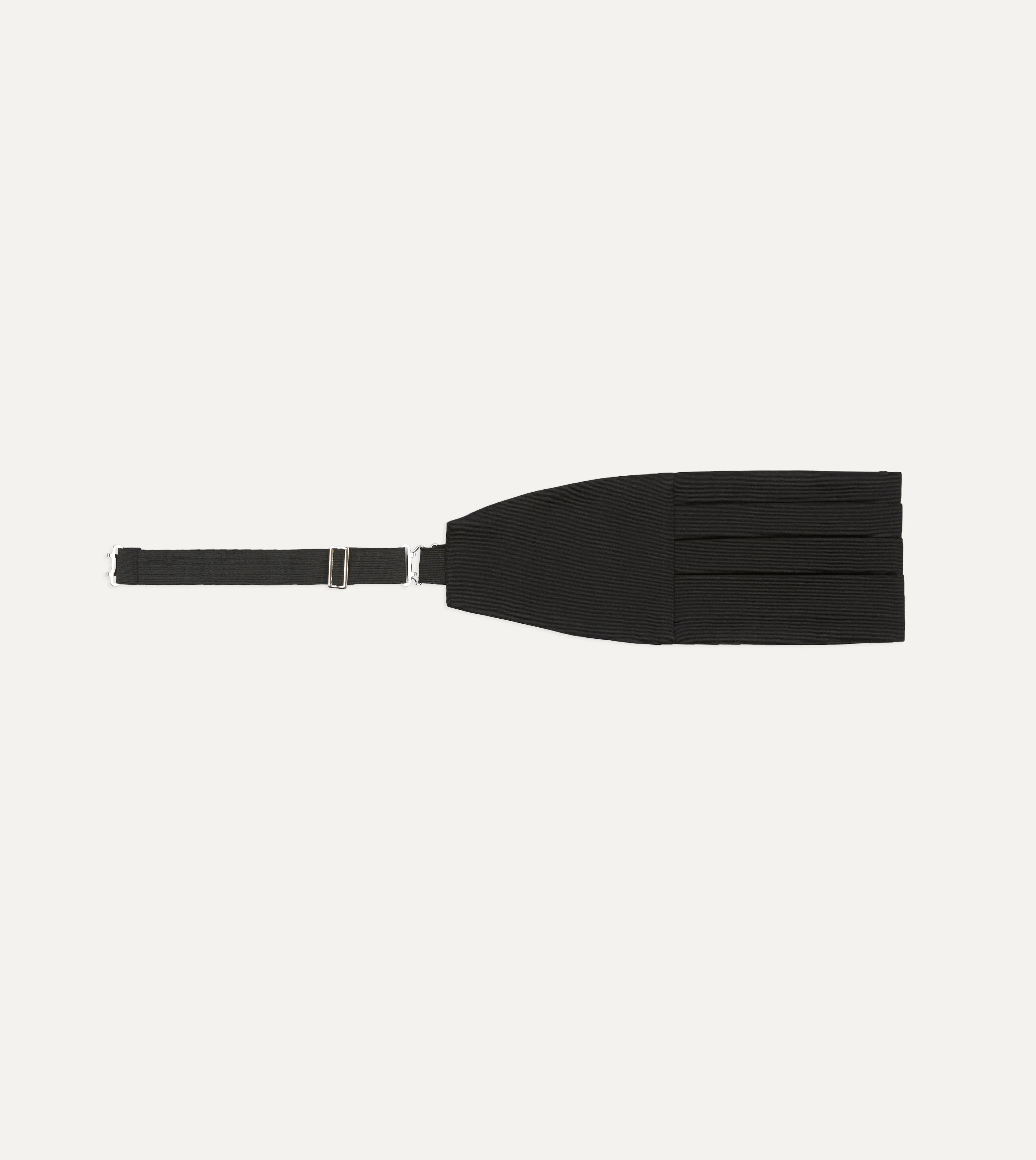 Black Silk Faille Cummerbund - Image 3
