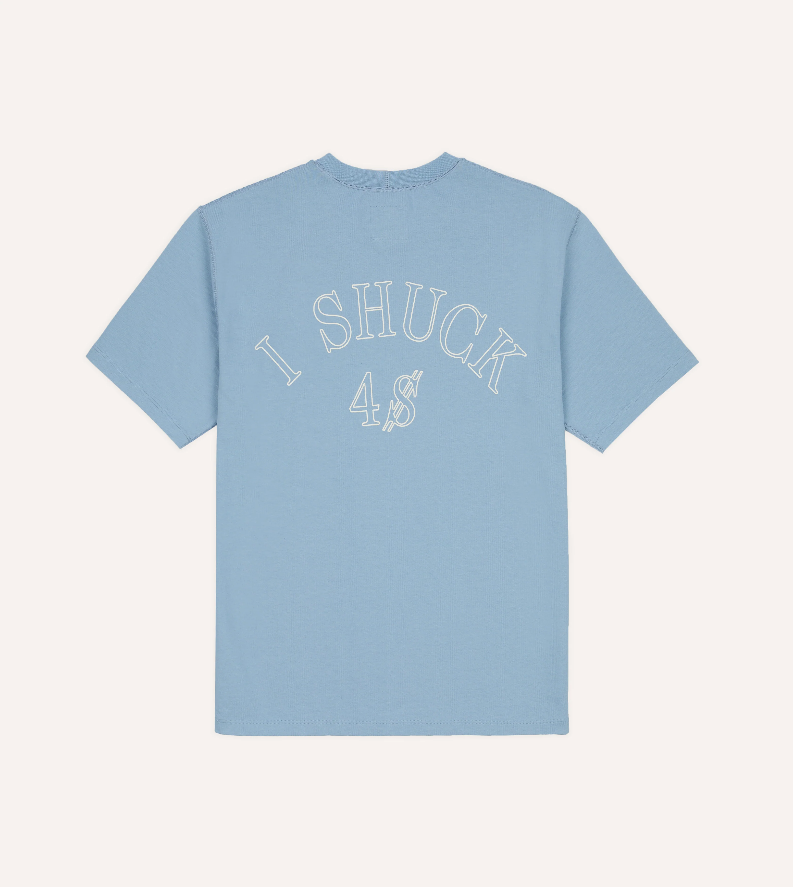 Blue ‘Shuck’ Print Short-Sleeve Hiking T-Shirt - Image 2