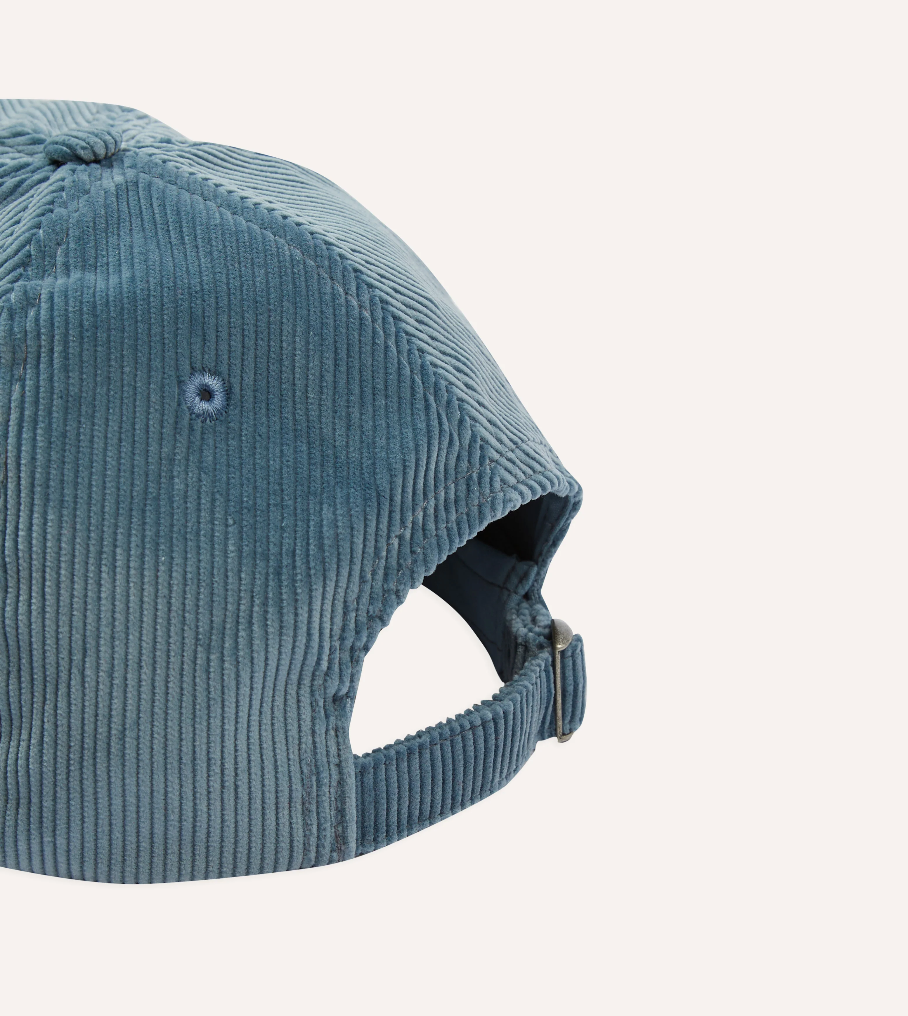 Blue Tree Emblem Cotton Corduroy Baseball Cap - Image 2