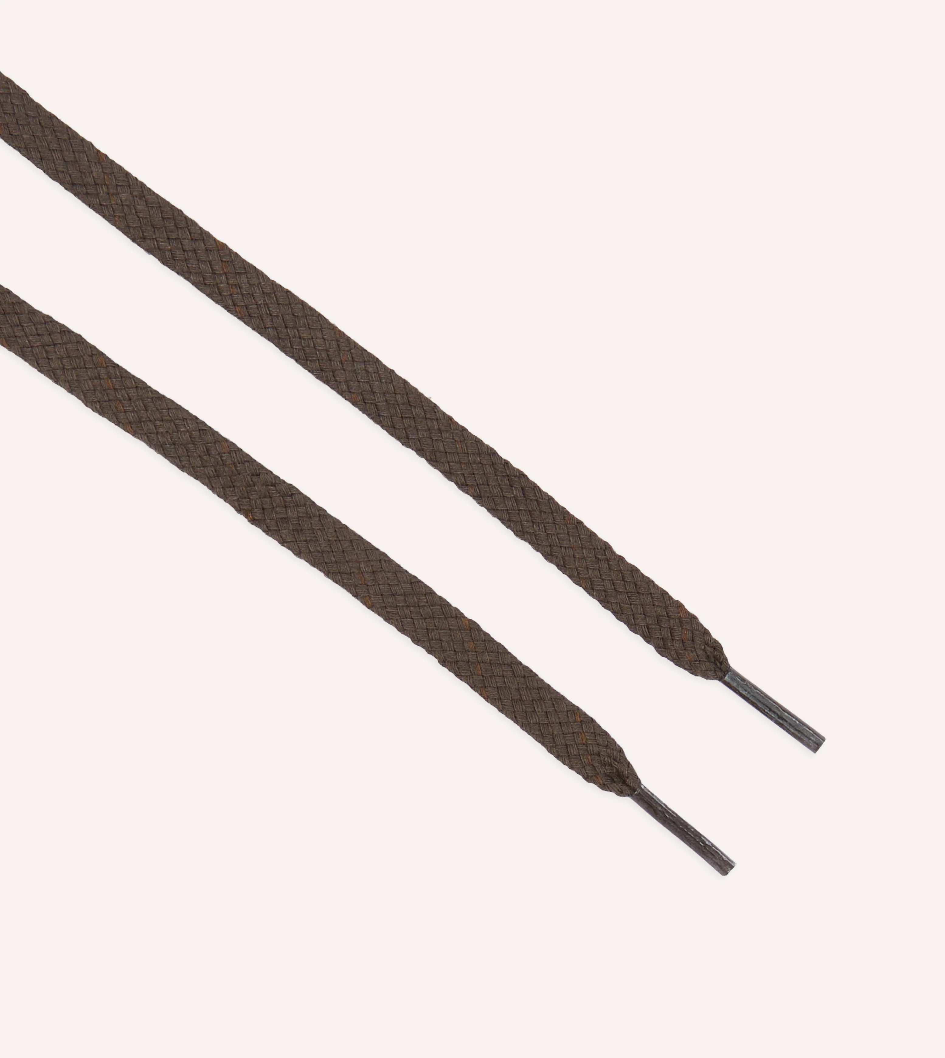 Brown Cotton 70cm Shoelaces - Image 2