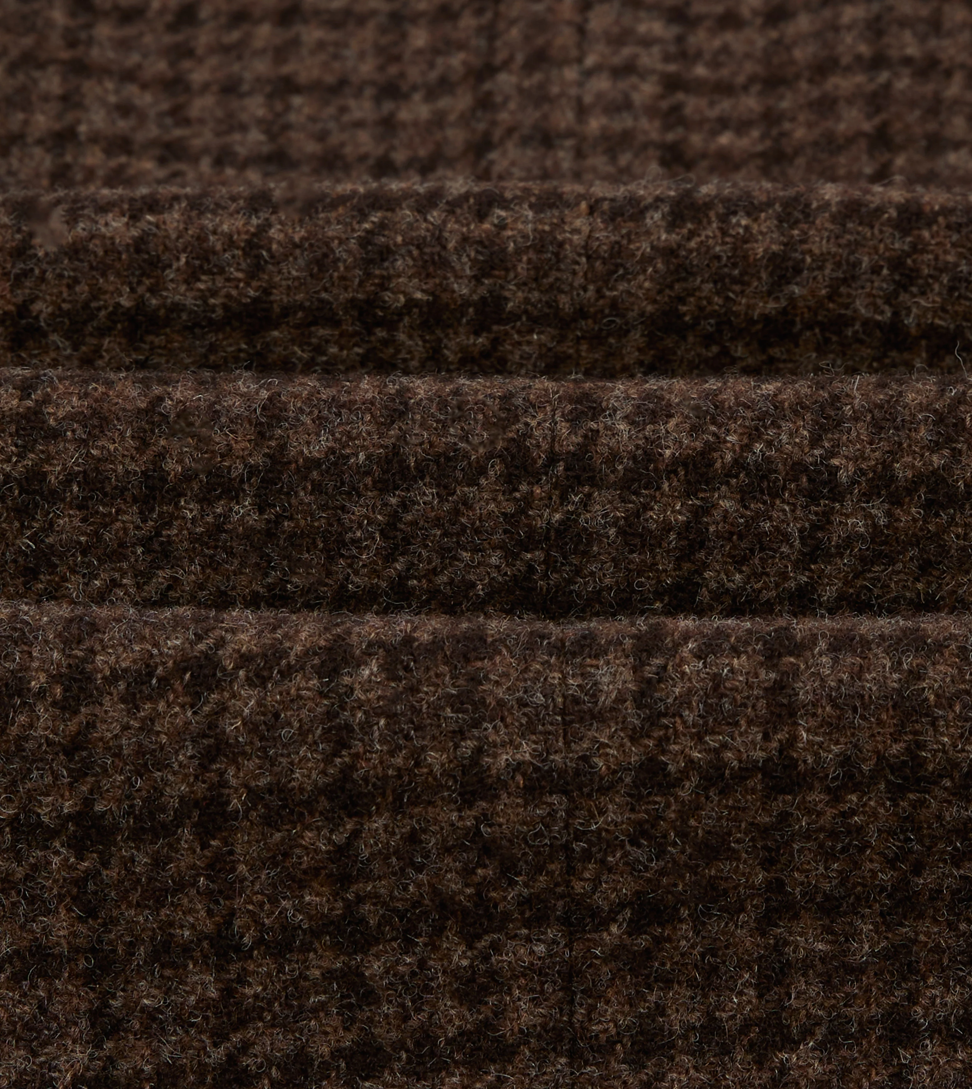 Brown Houndstooth Check Tweed Blazer - Image 2
