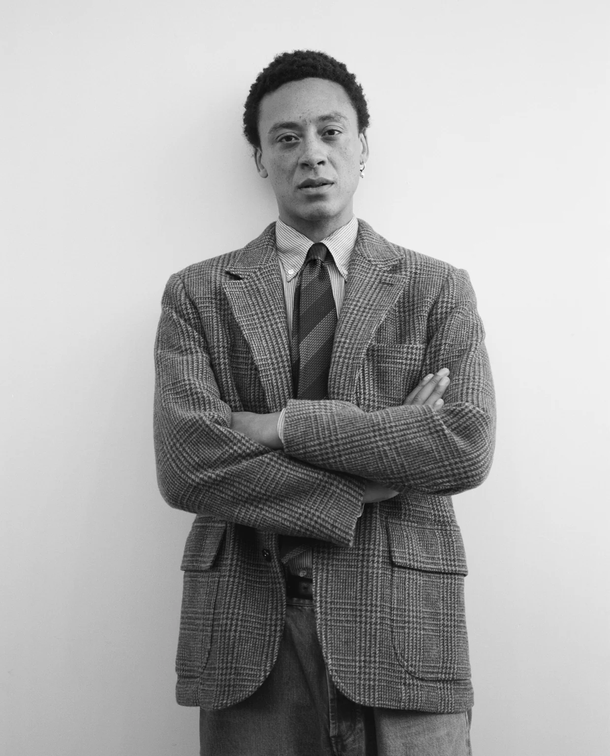 Brown Prince of Wales Check Tweed Games Blazer Mk. VII - Image 10