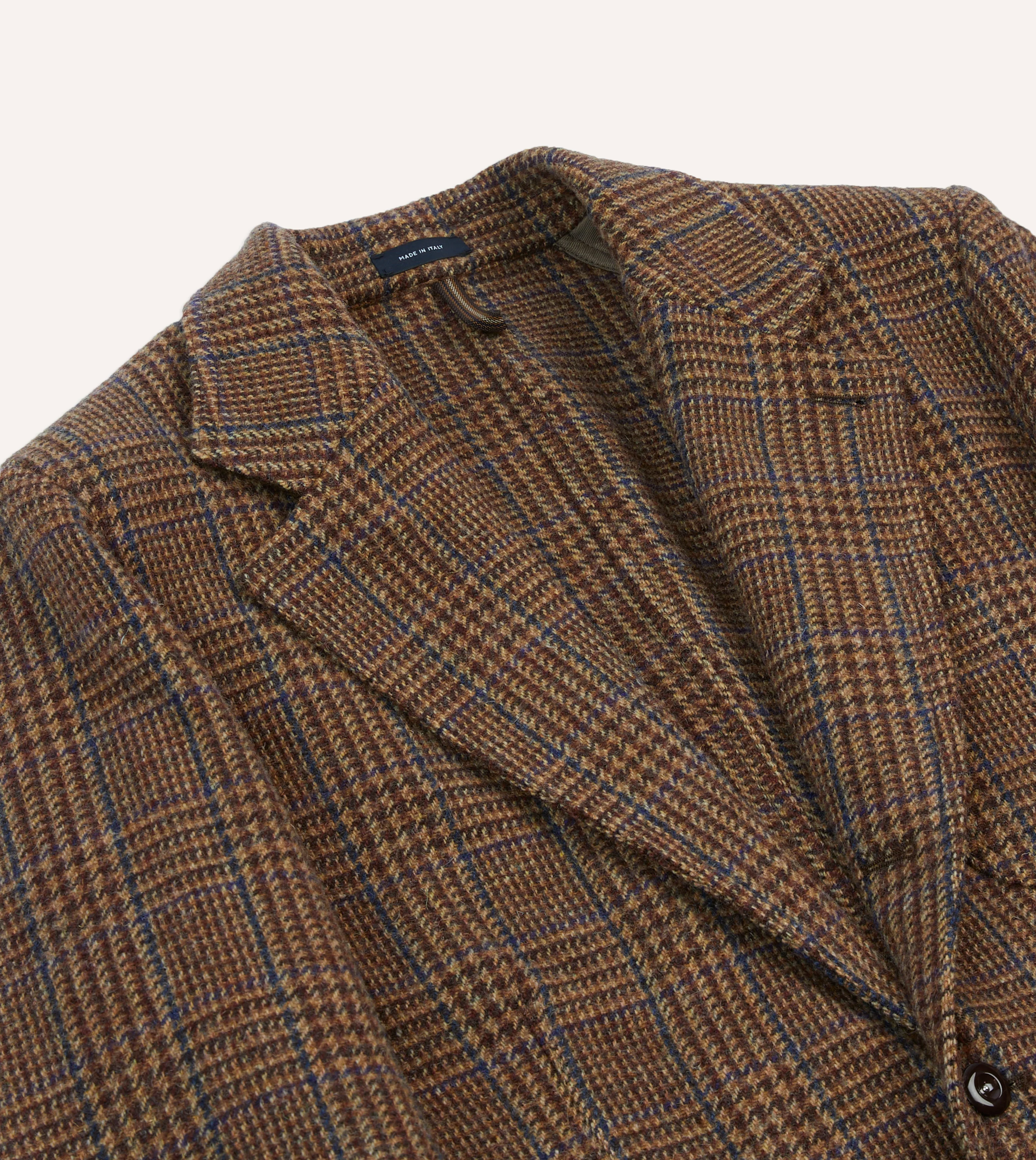 Brown Prince of Wales Check Tweed Games Blazer Mk. VII - Image 3