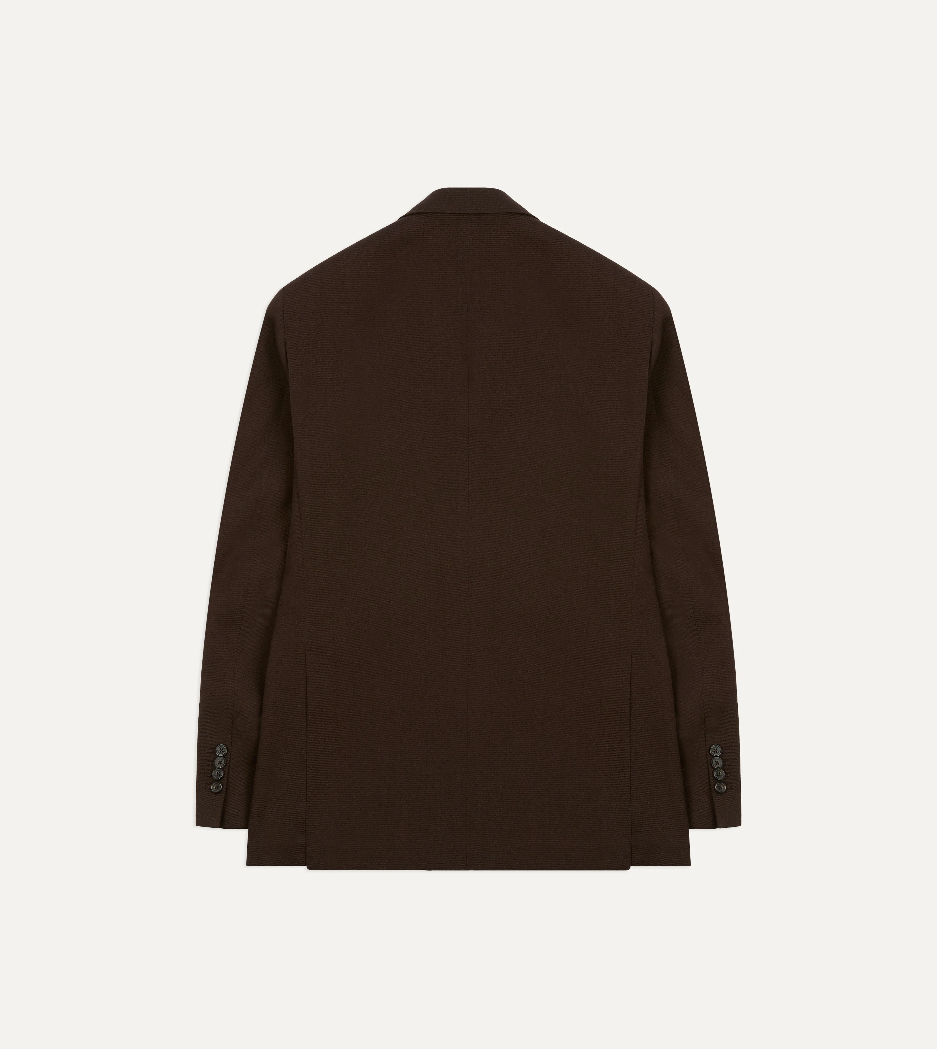 Brown Wool-Cotton Tailored Jacket - Image 8
