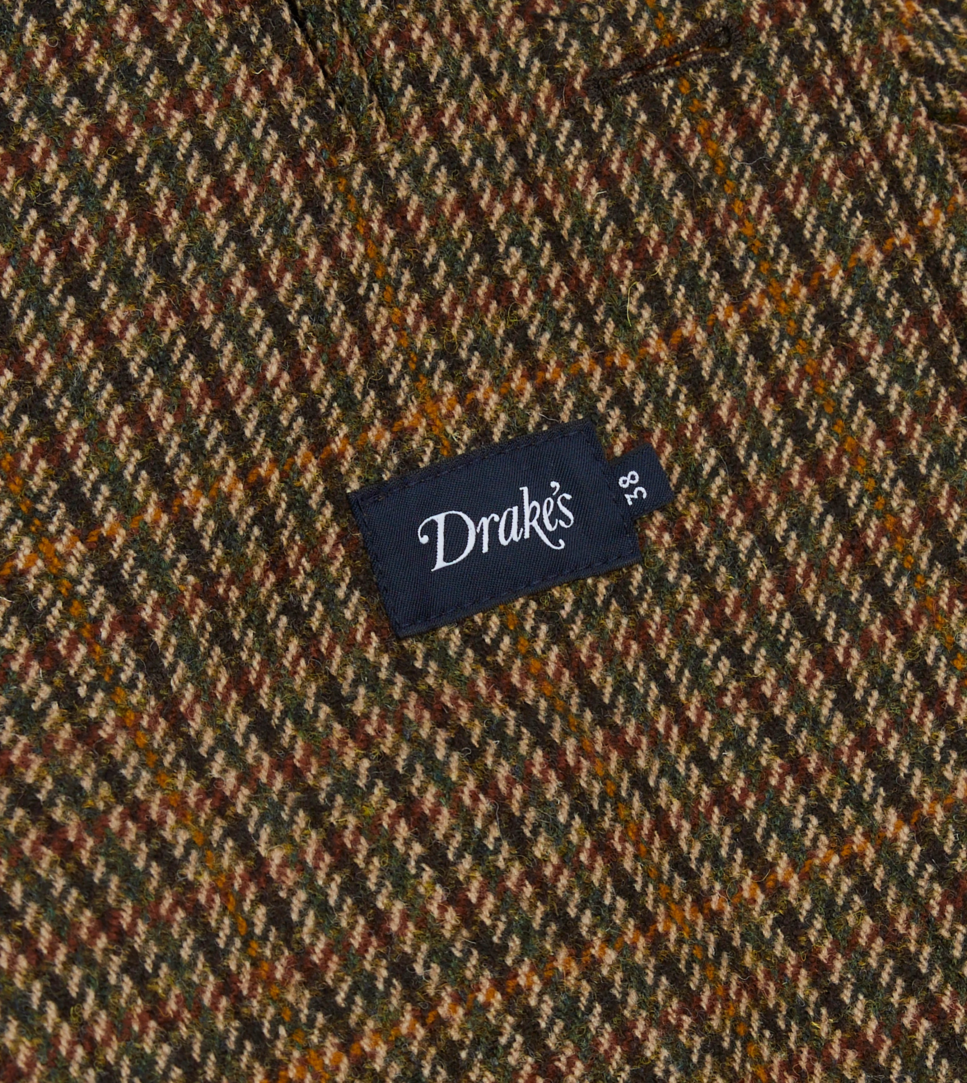 Brown Wool Tweed Raglan Coat - Image 8