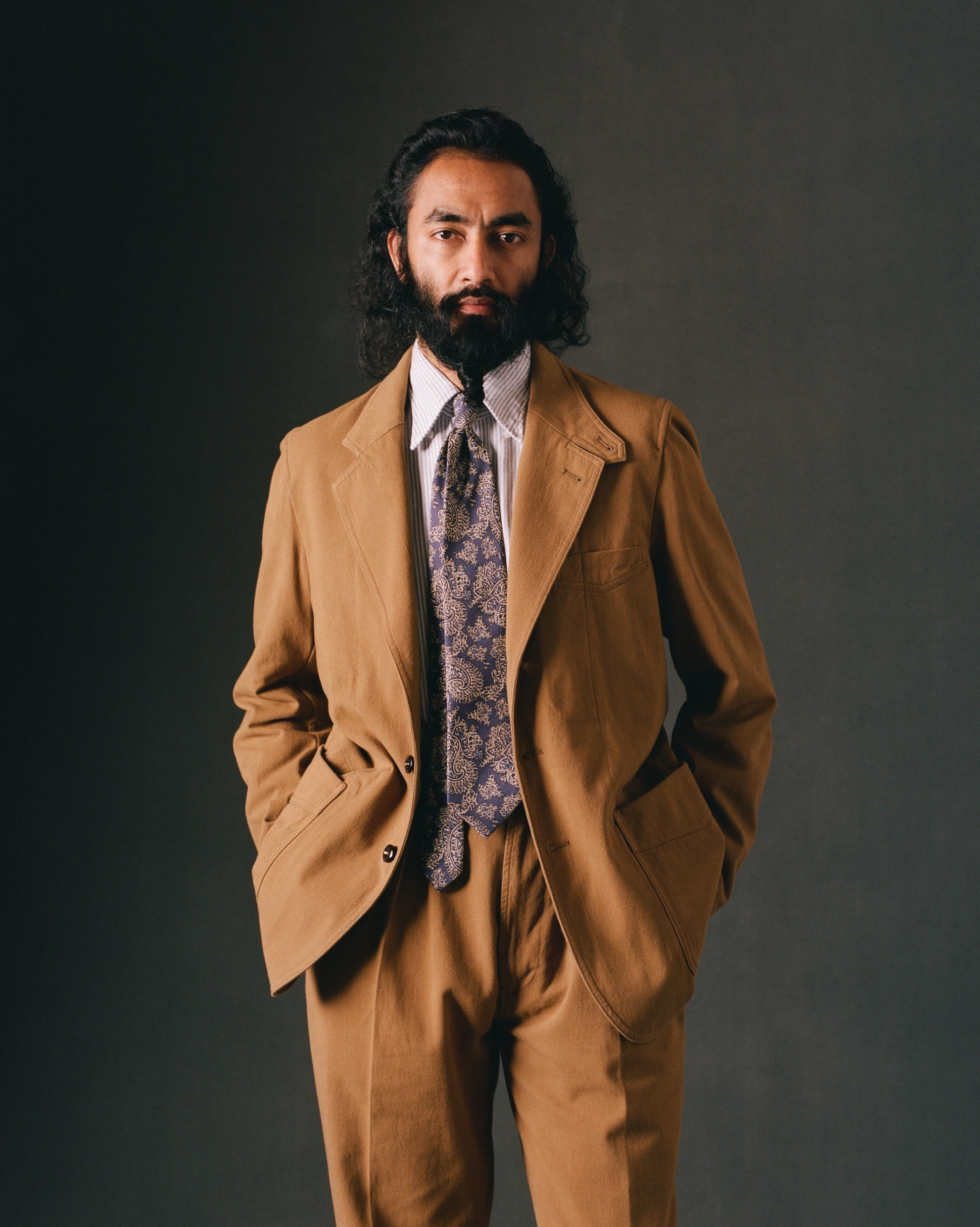Camel Cotton Twill Field Games Blazer - Image 11