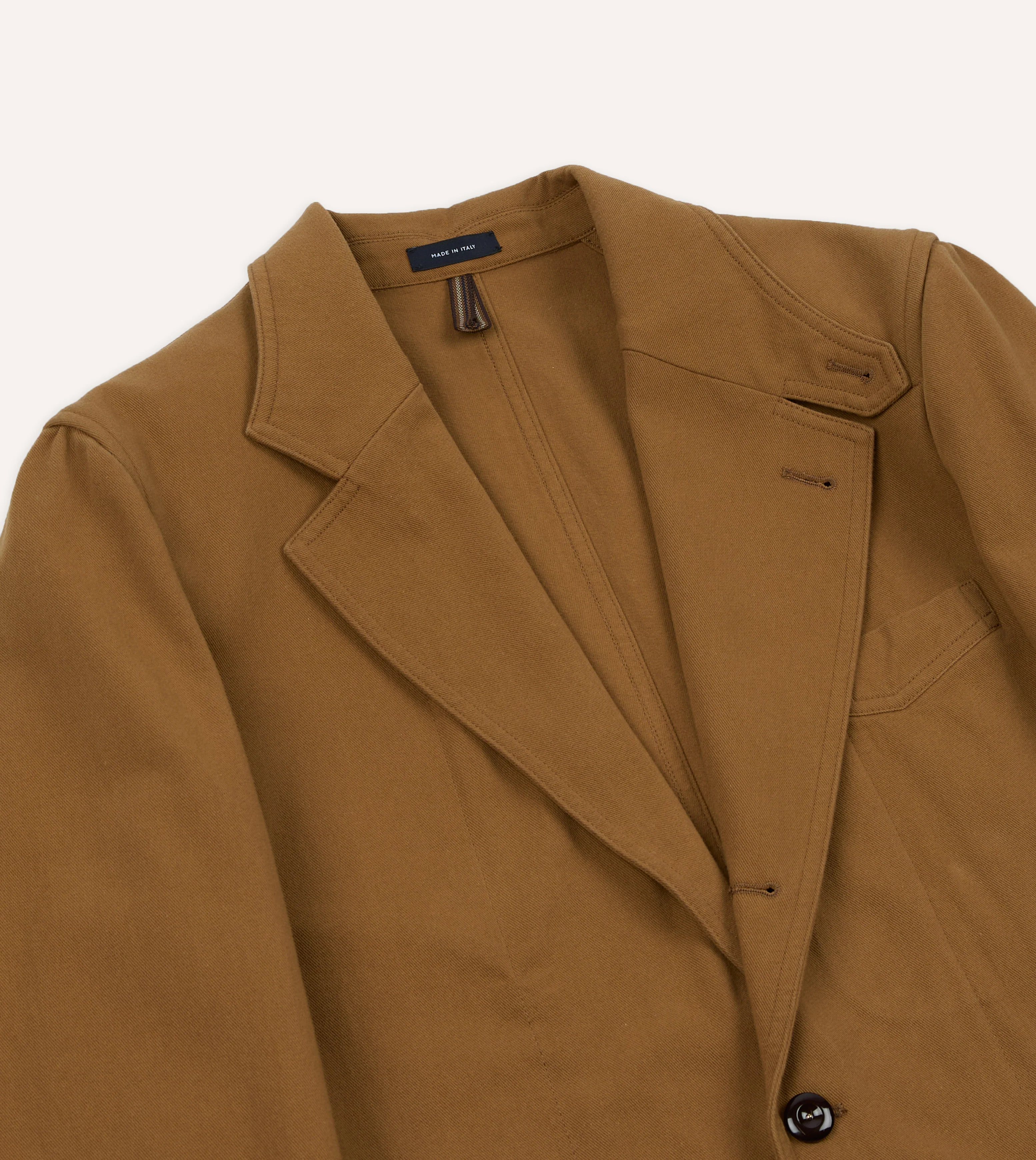 Camel Cotton Twill Field Games Blazer - Image 4