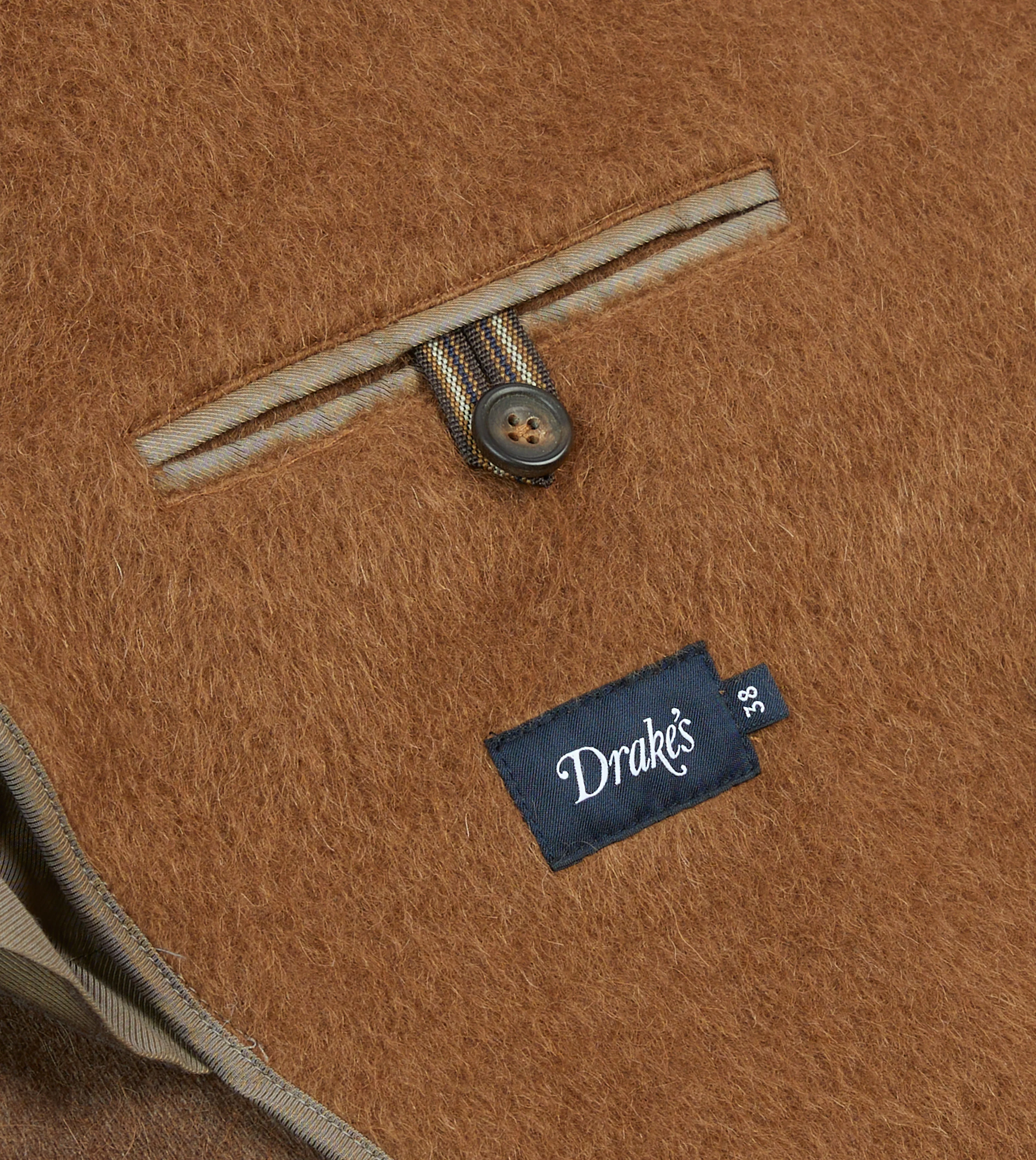Caramel Double-Breasted Teddy Overcoat - Image 7