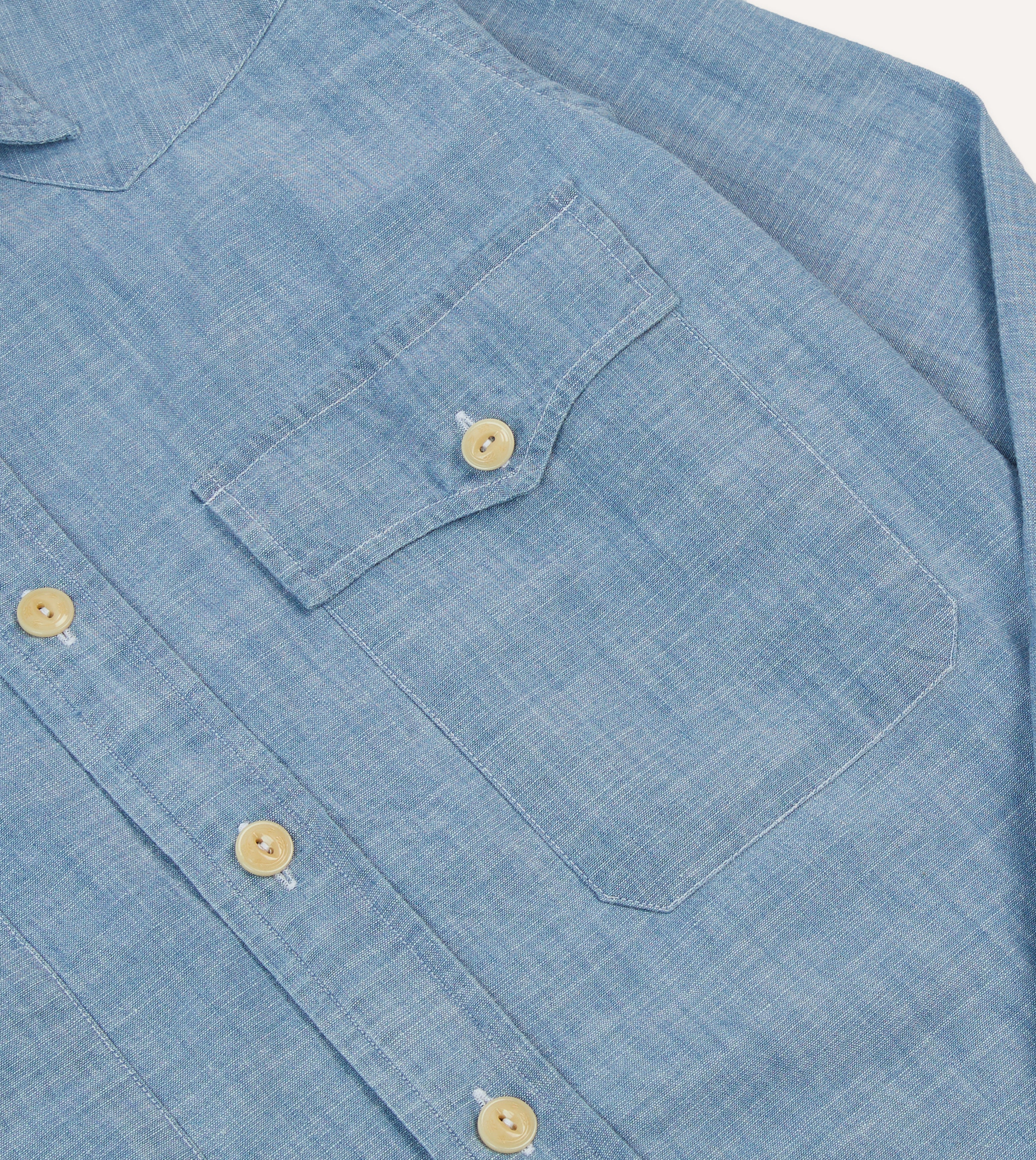 Chambray Two-Pocket Western Shirt - Image 4