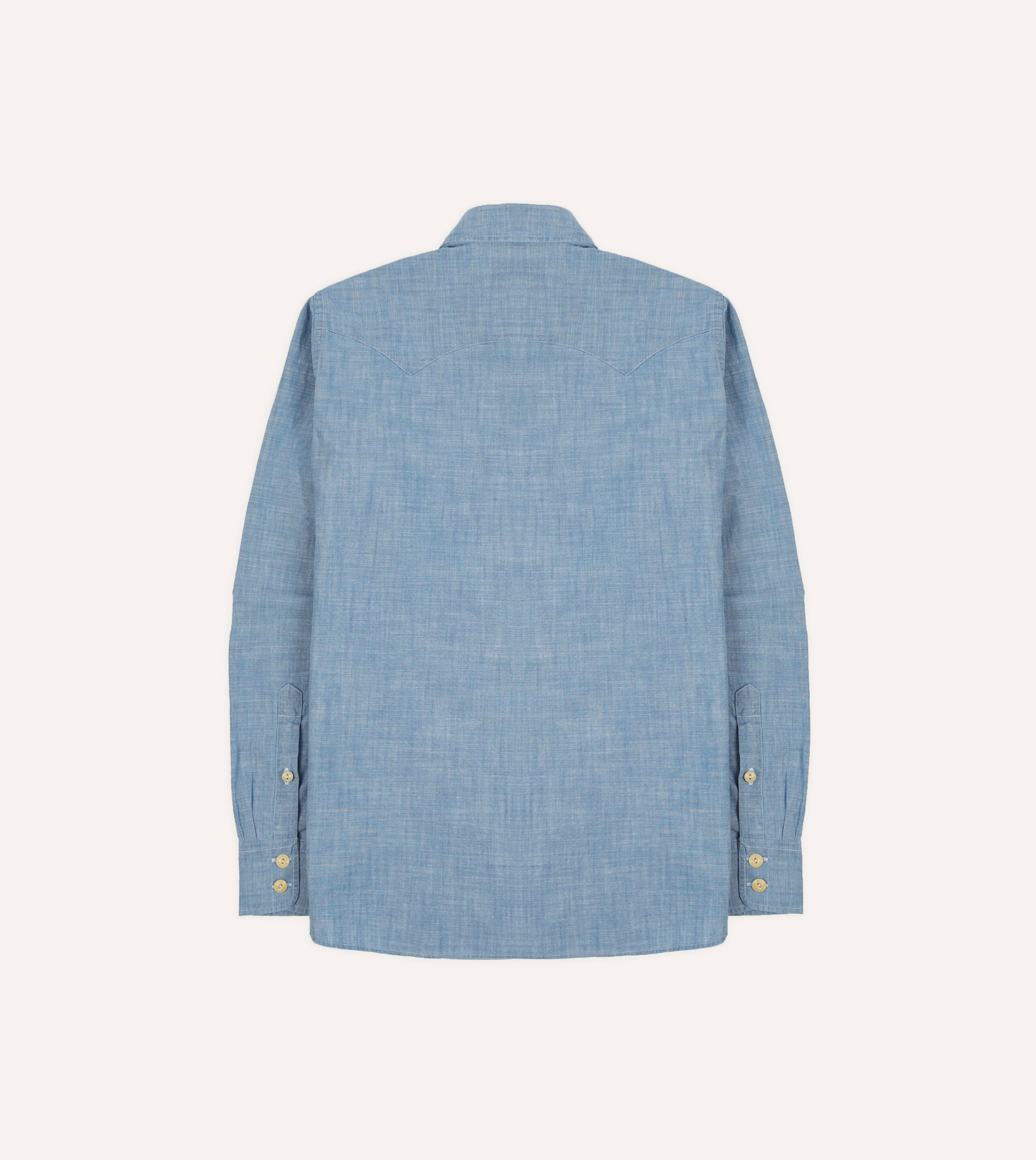 Chambray Two-Pocket Western Shirt - Image 6