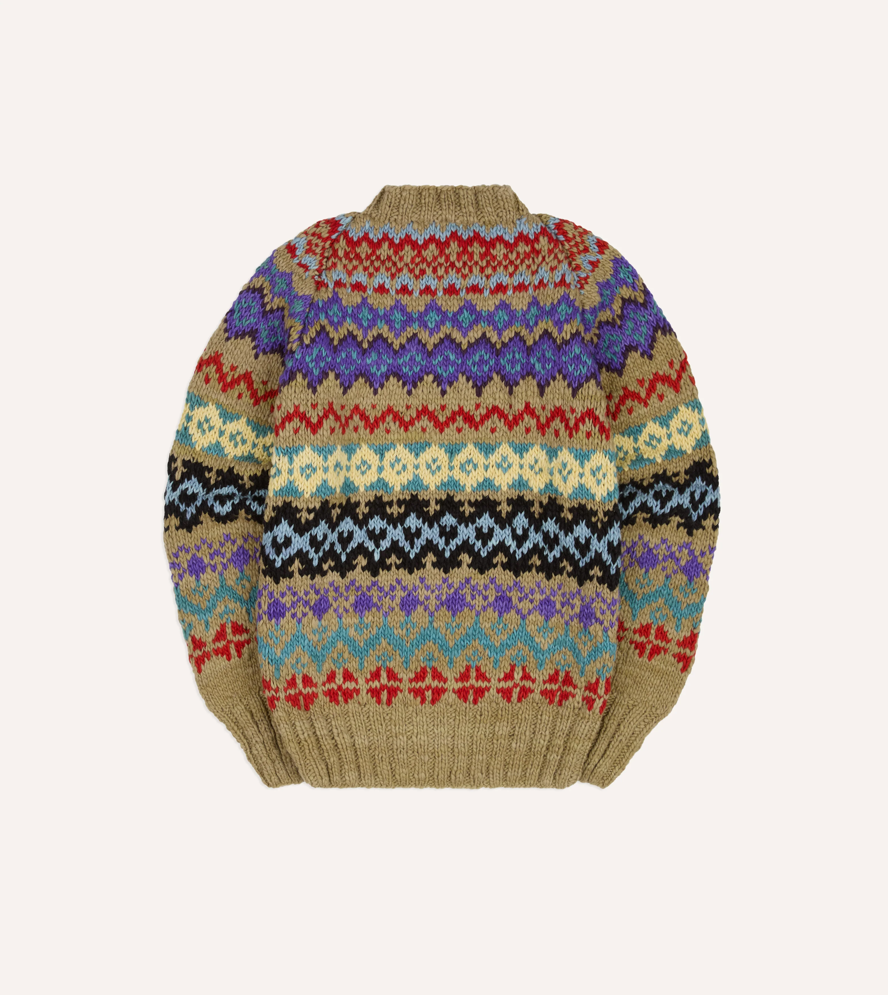 Chamula Green Fairisle Merino Jumper - Image 5