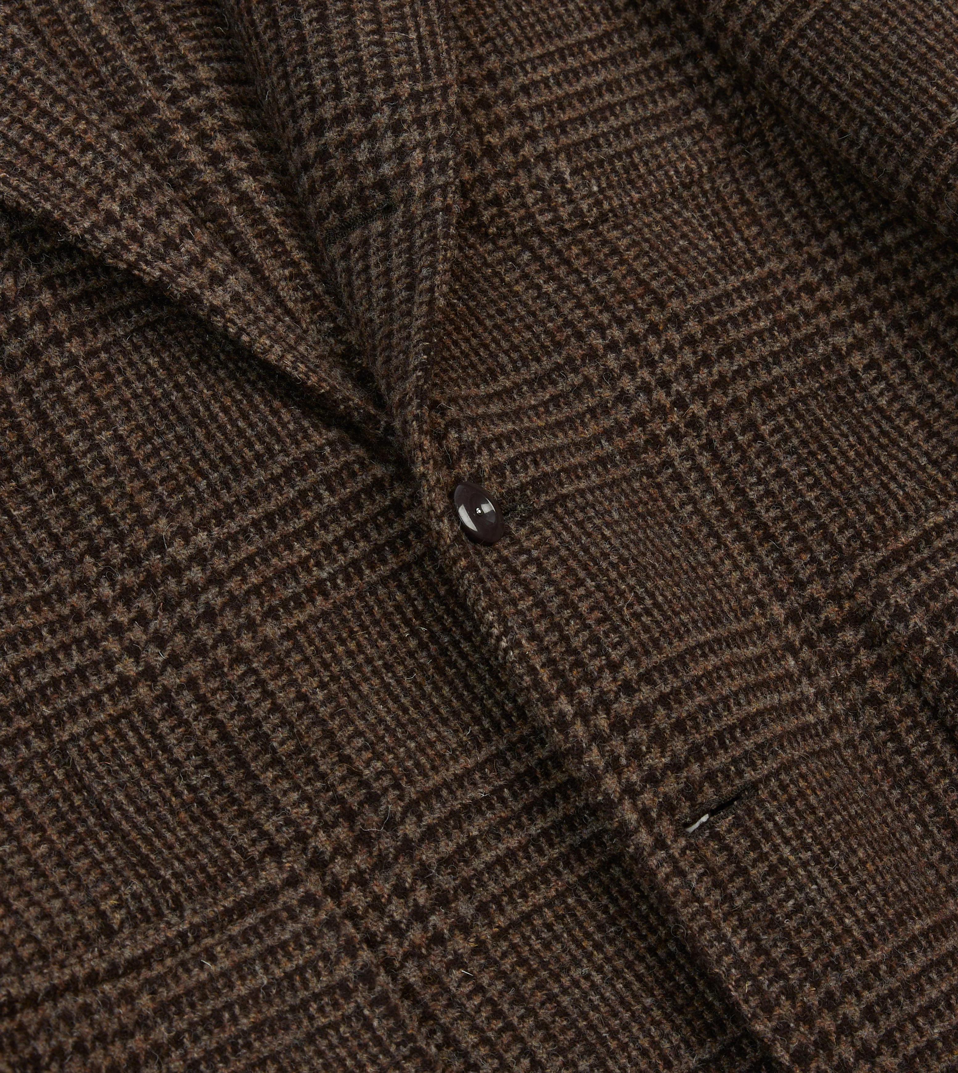 Dark Brown Prince of Wales Check Tweed Games Blazer Mk. VII - Image 5