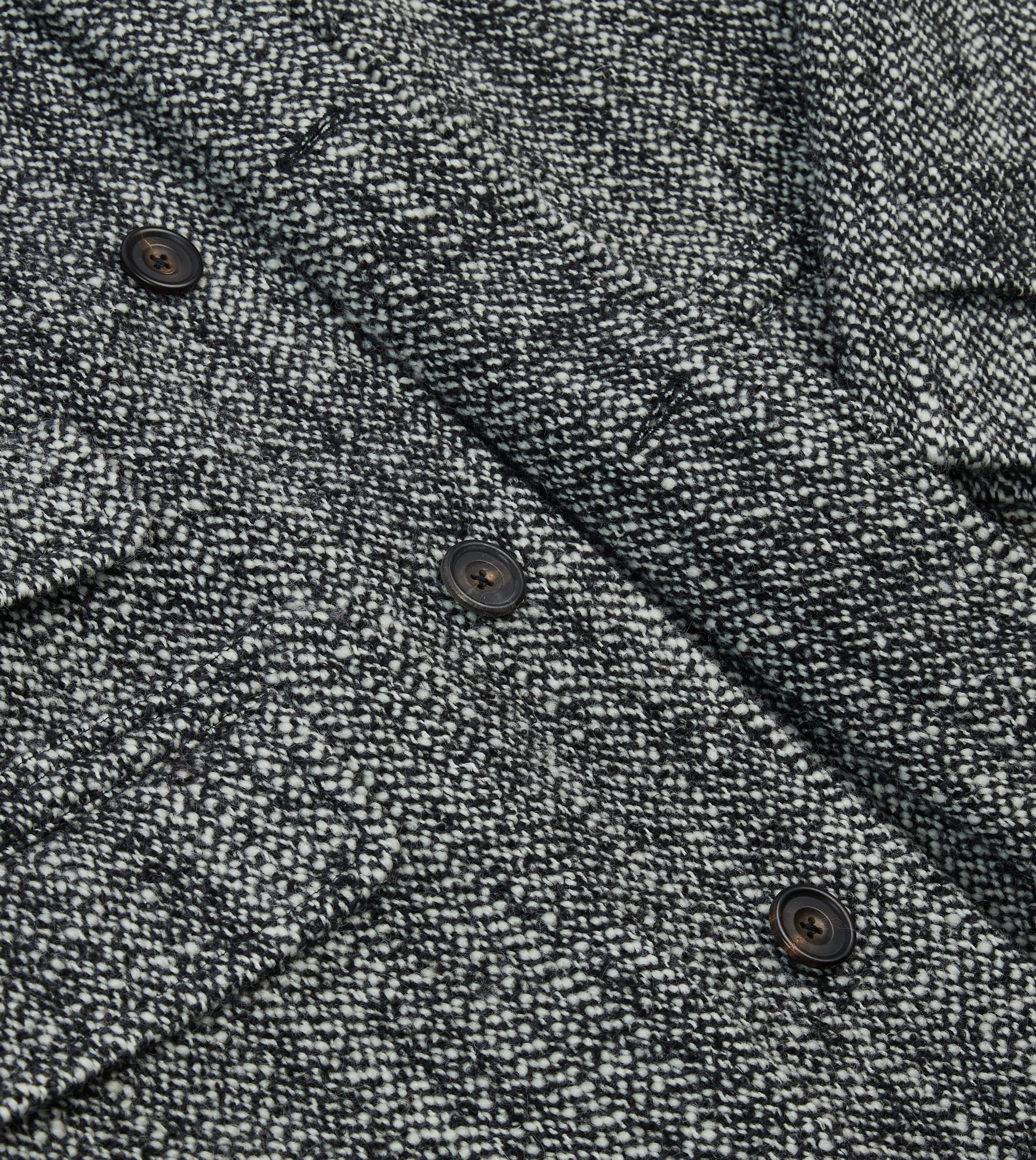 Salt and Pepper Wool Raglan Coat - Image 6