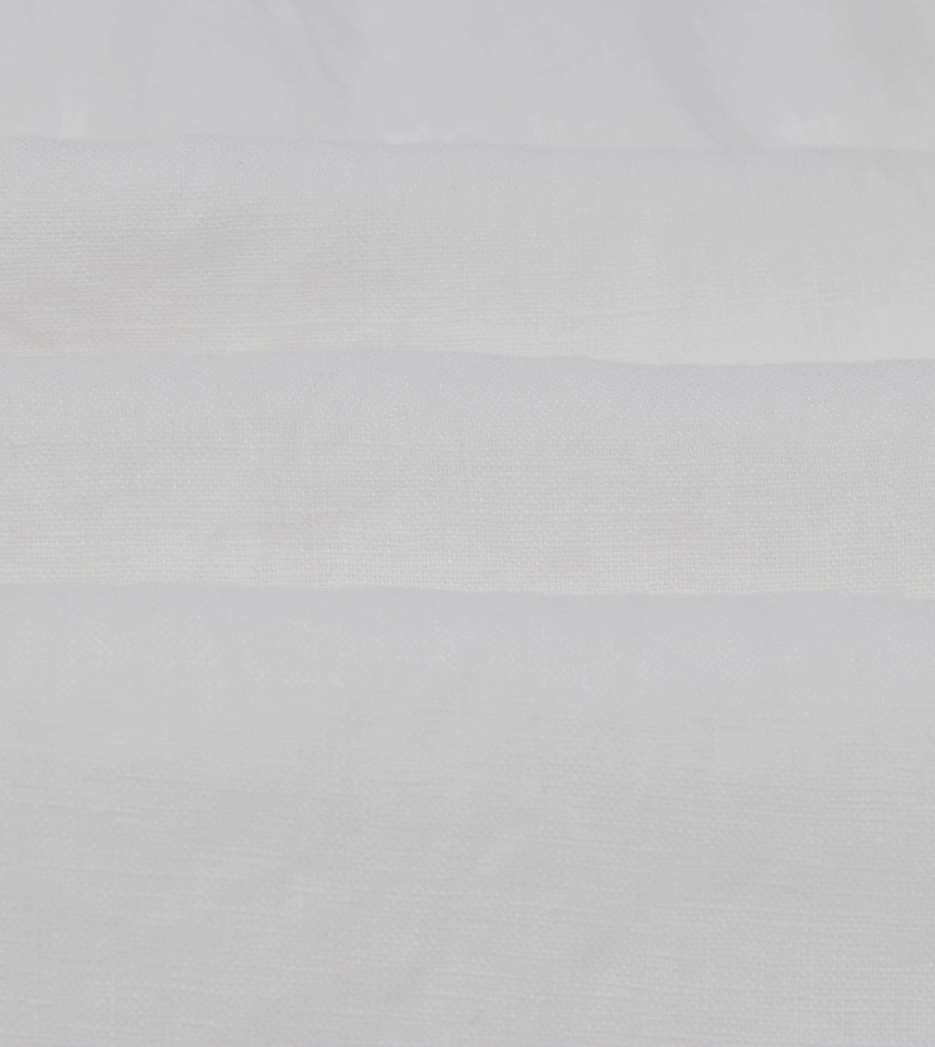 White Linen Mandarin Collar Shirt - Image 2