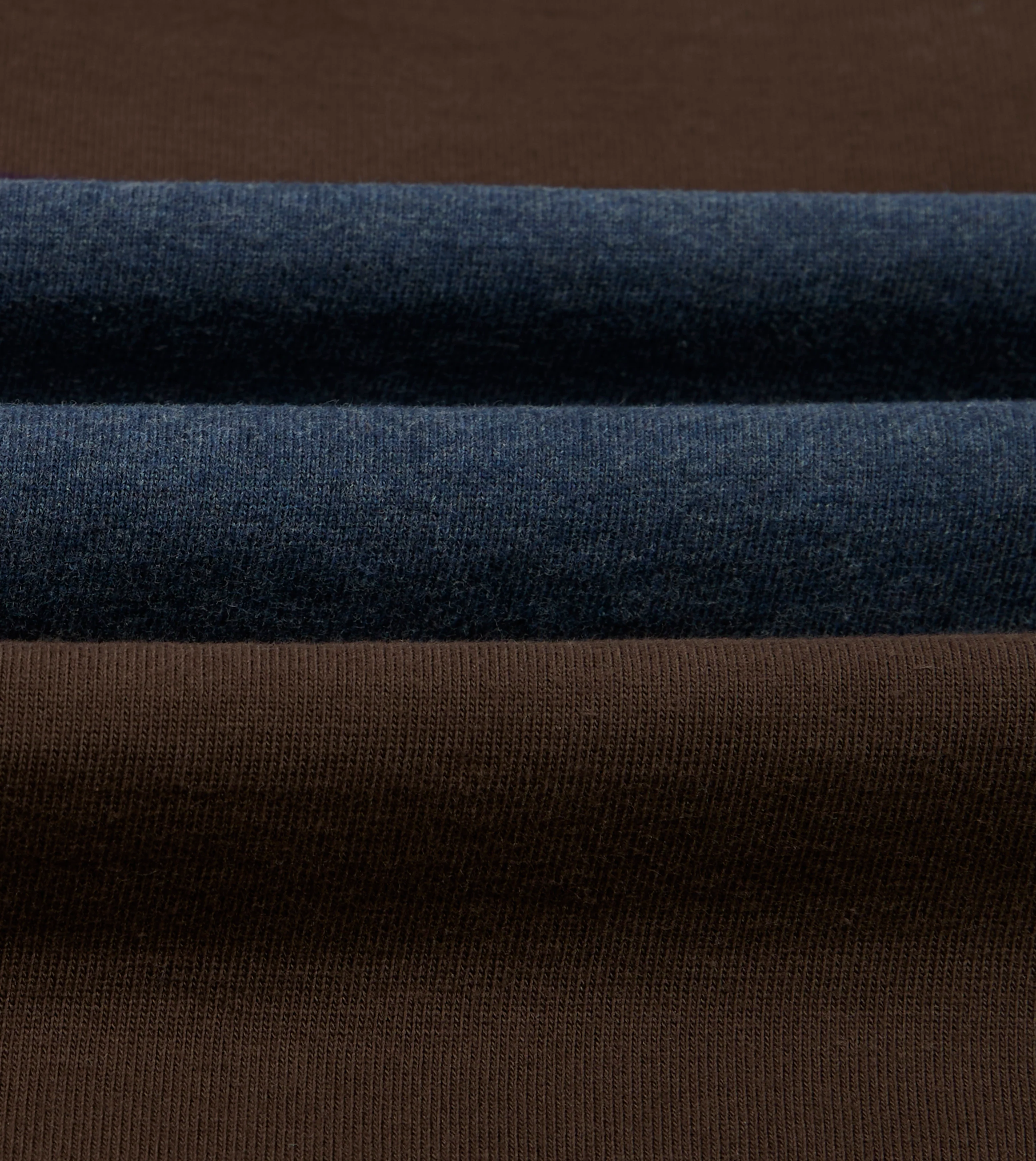 Drake's by A. Levine Brown and Blue Centre Stripe Cotton Rugby Shirt - Image 2