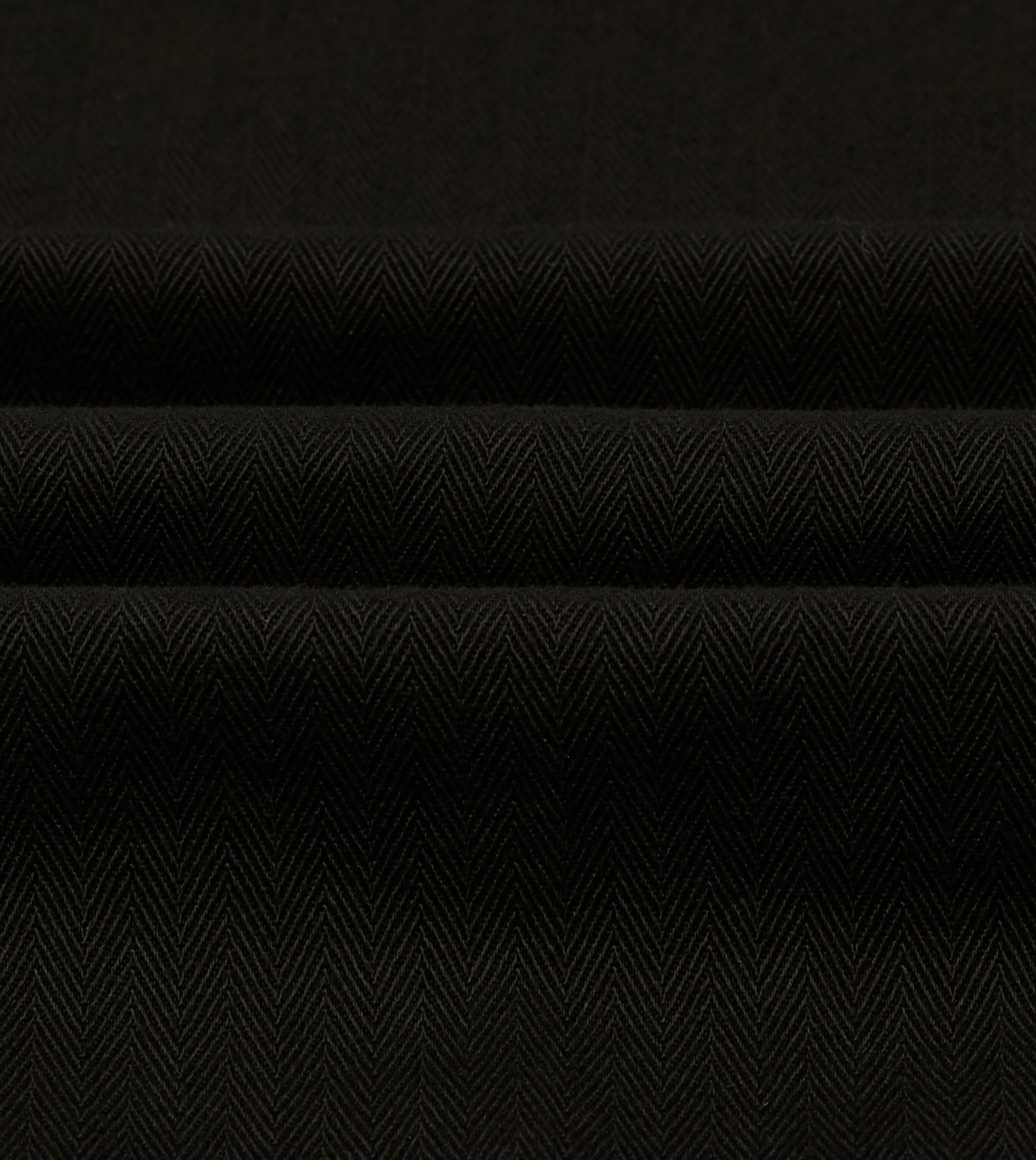 Drake's by A. Levine Black Herringbone Cotton Jungle Jacket - Image 2
