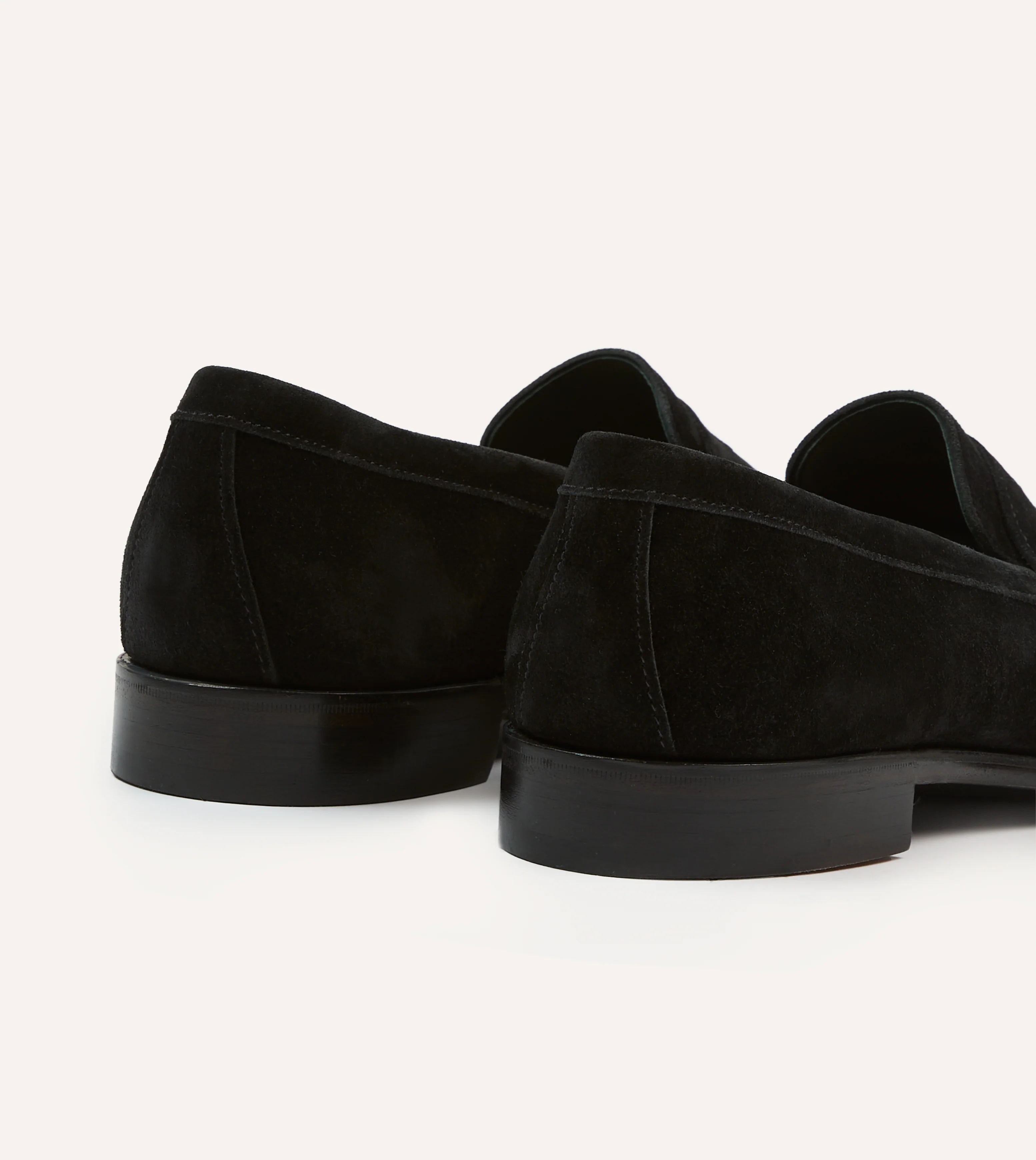 Drake's by A. Levine Black Suede Charles Mk II Goodyear Welted Penny Loafer - Image 5