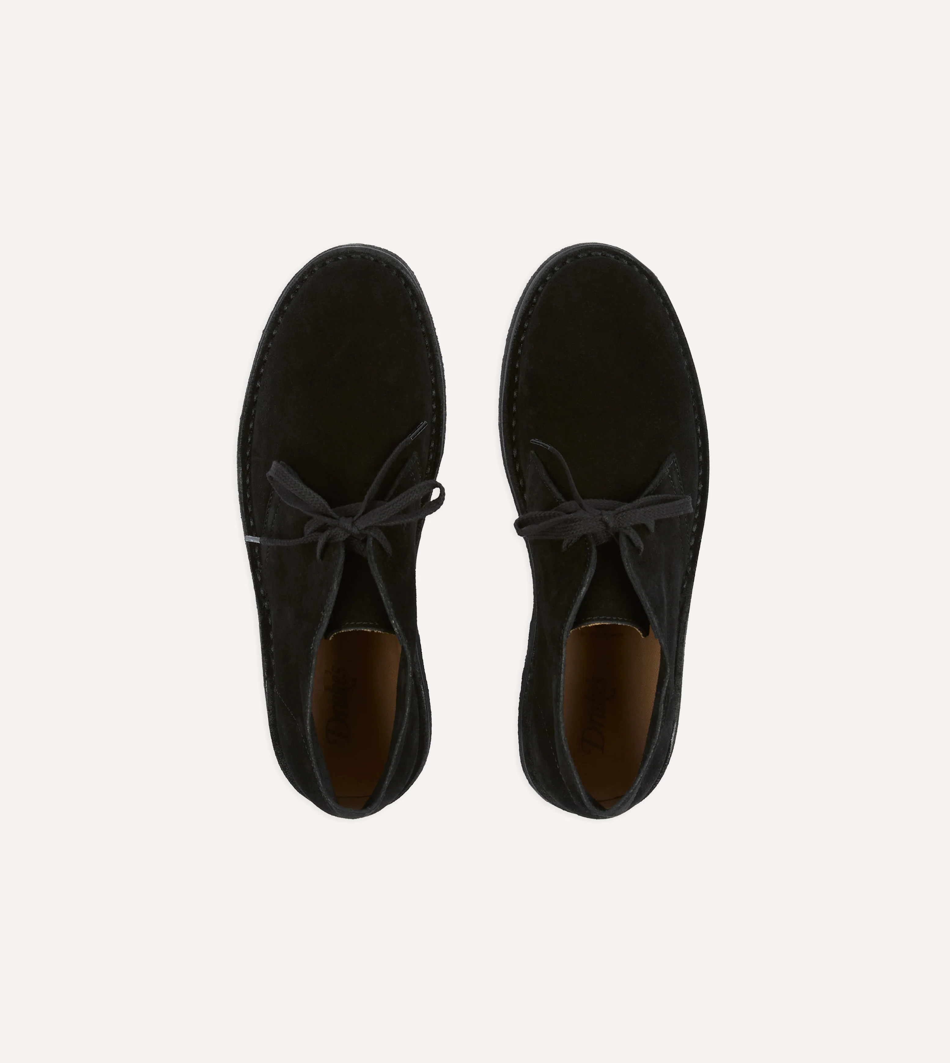 Drake's by A. Levine Clifford Desert Boot Black Suede - Image 4