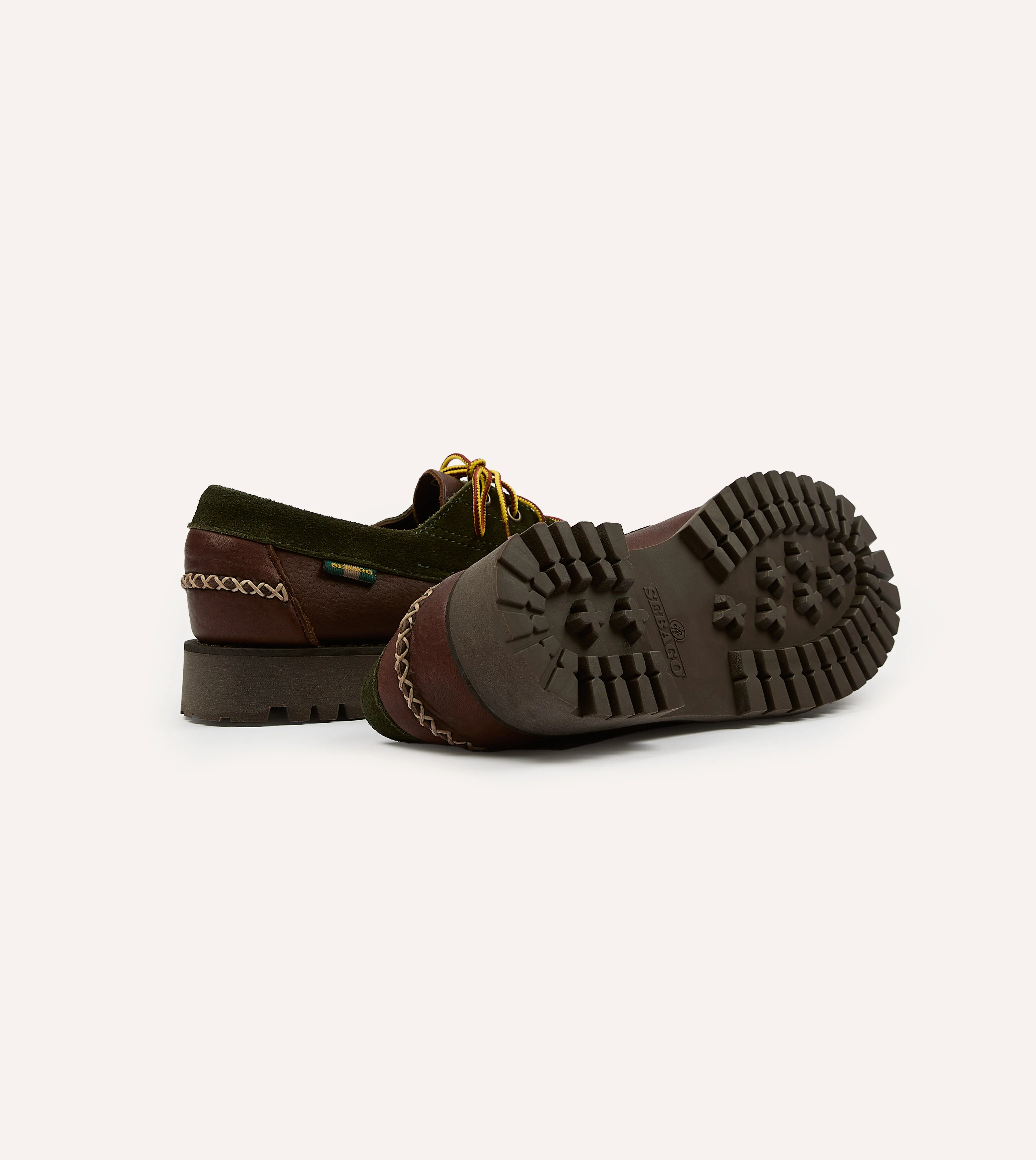 Drake's by Sebago Campsides Askook Patchwork Suede Shoe - Image 2