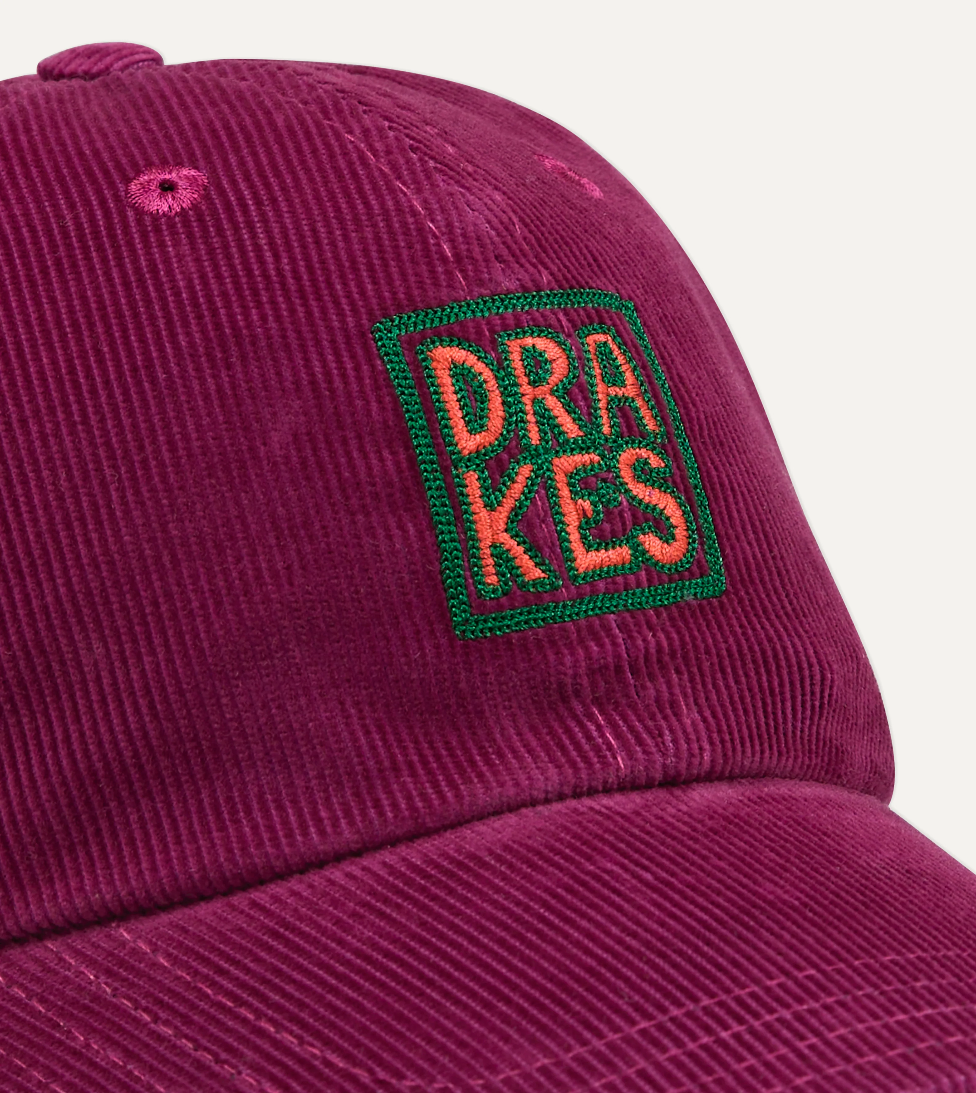 Drake's Square Font Cord Baseball Cap - Image 3