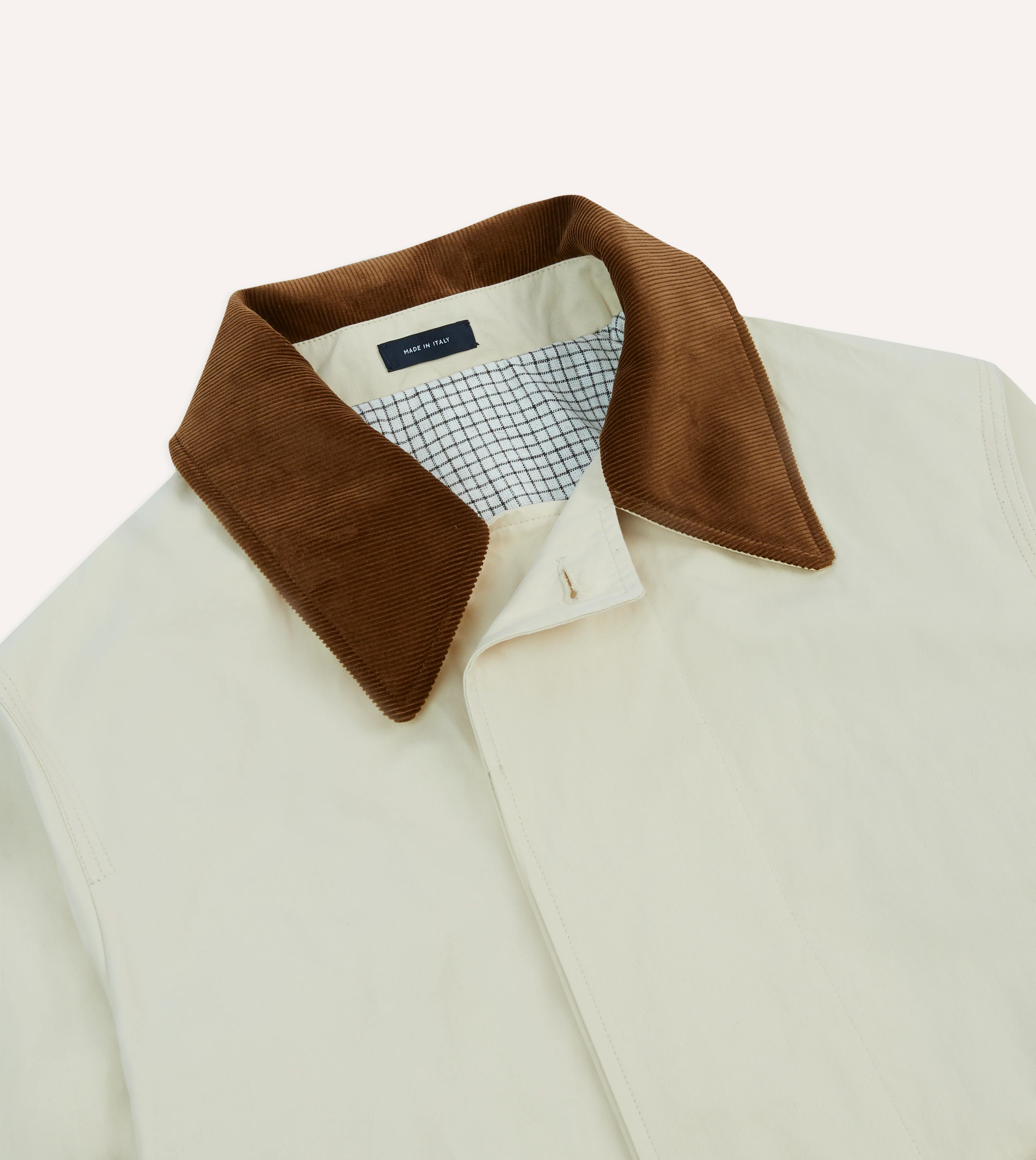 Ecru Cotton Dispatch Raincoat - Image 3