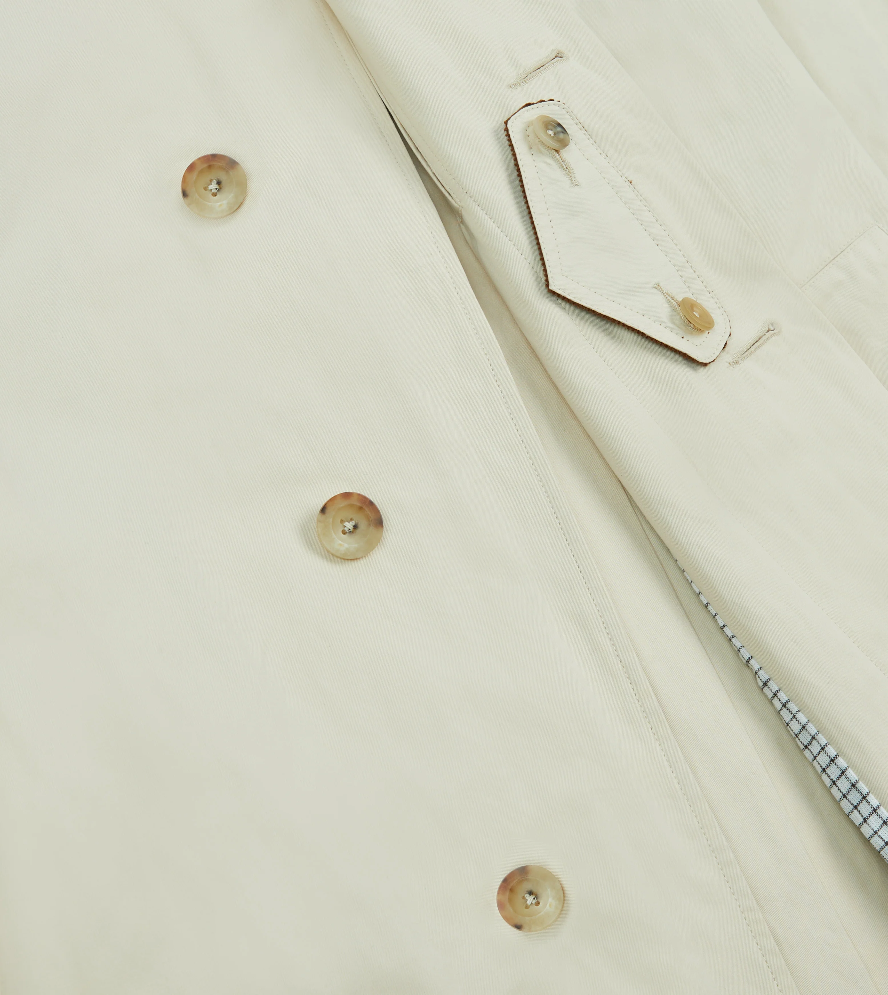 Ecru Cotton Dispatch Raincoat - Image 8