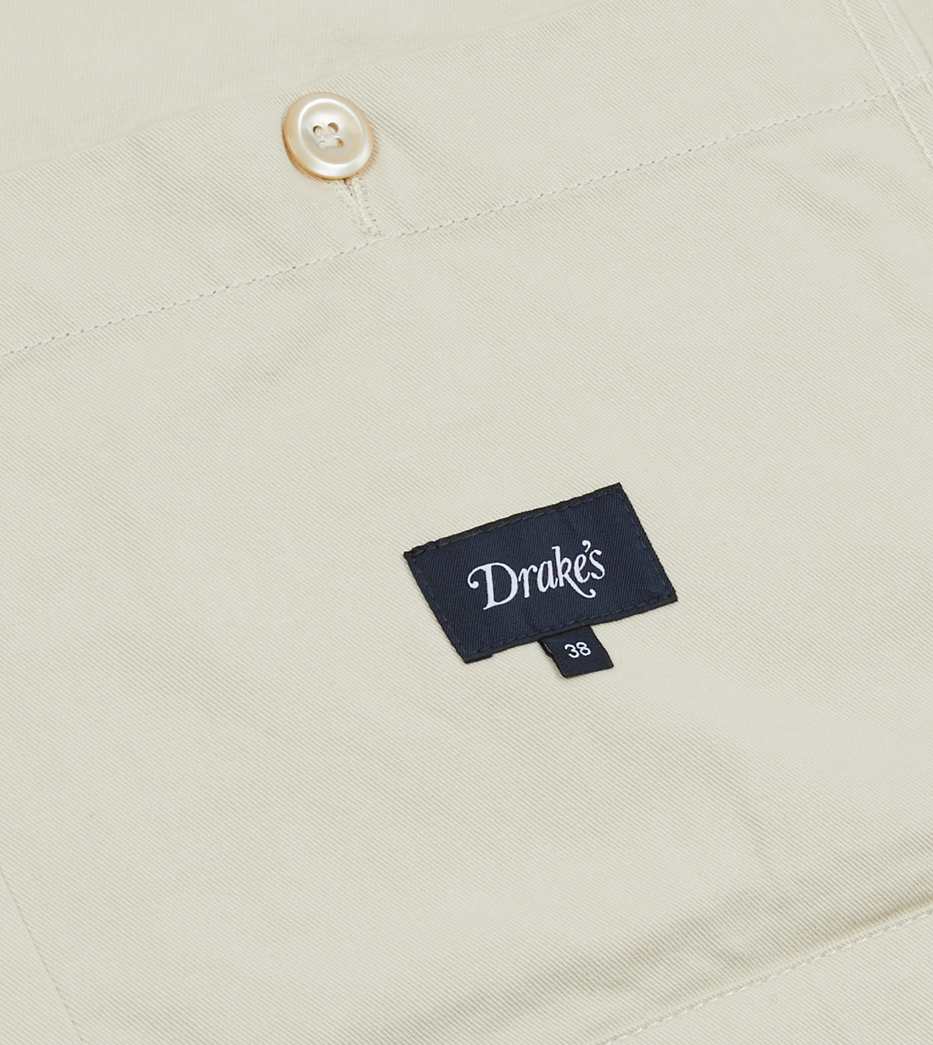 Ecru Cotton Double-Breasted Chore Coat - Image 8