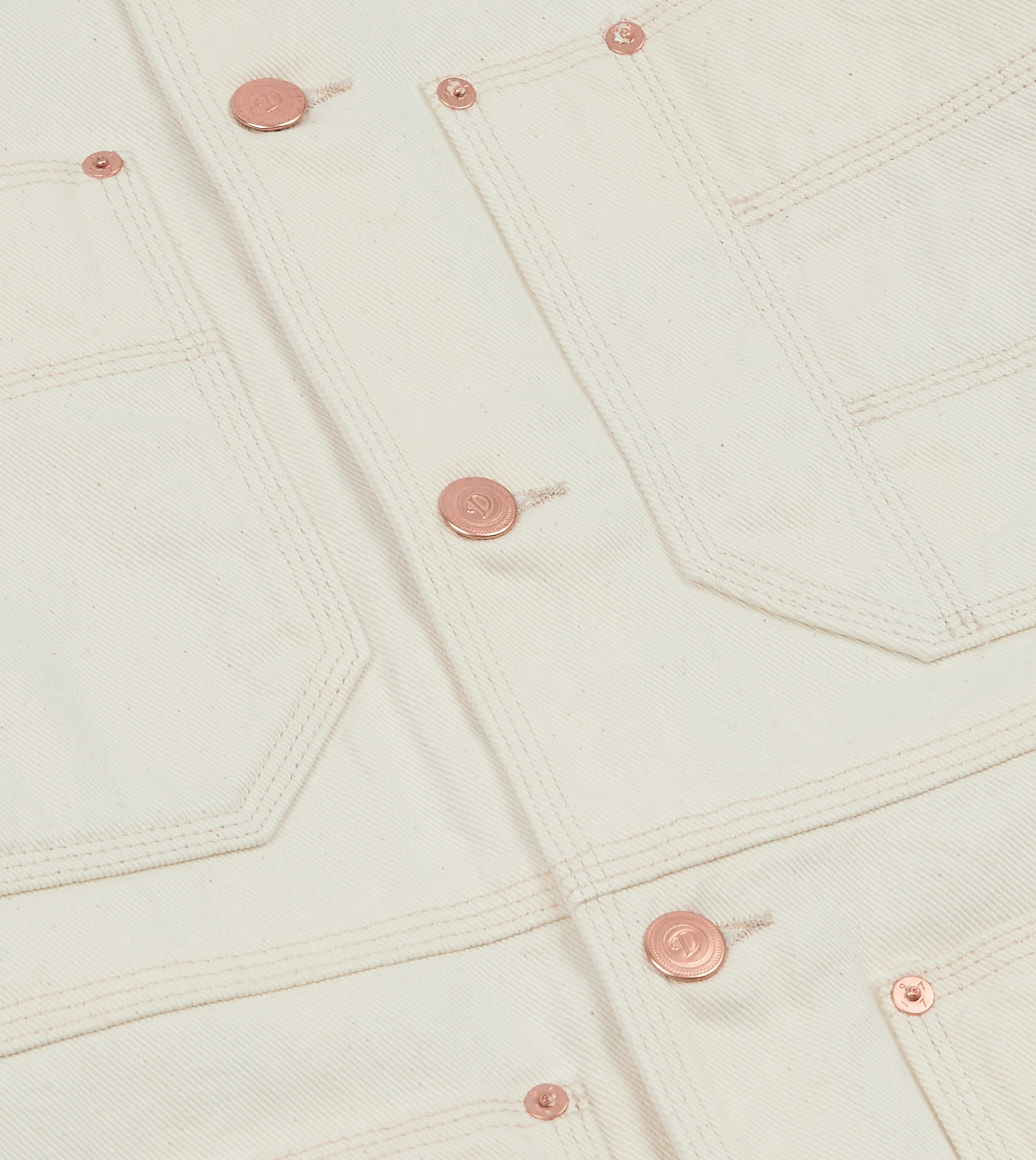 Ecru Denim Welder Jacket - Image 4
