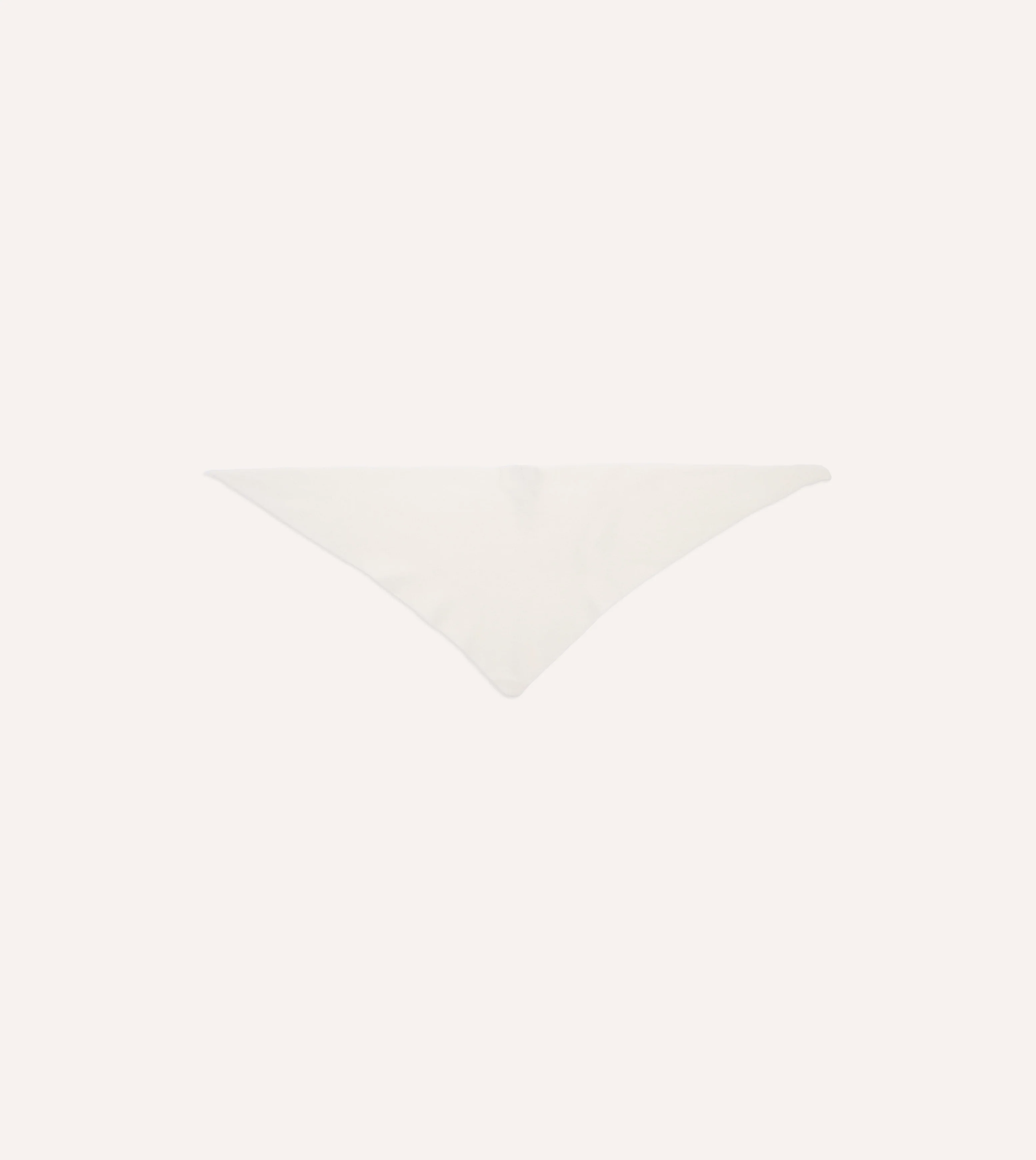 Ecru Lambswool Triangle Neck Scarf