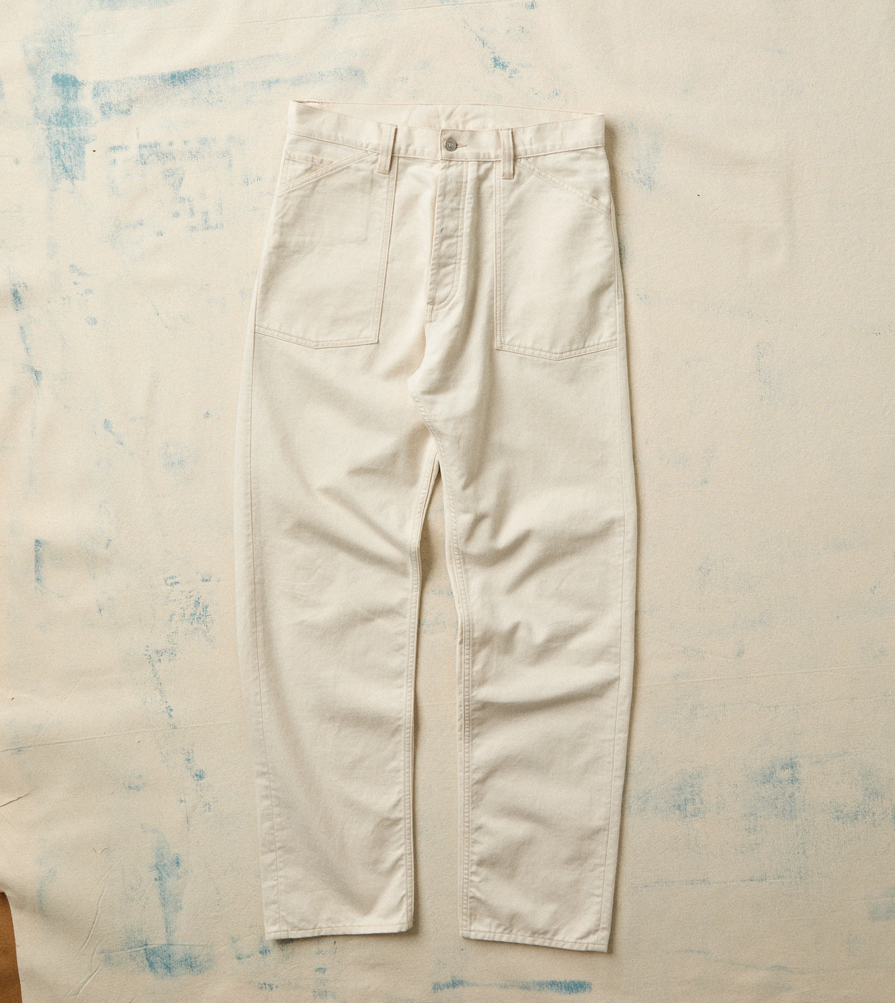 Ecru Military Satin Naval Pant - Image 2
