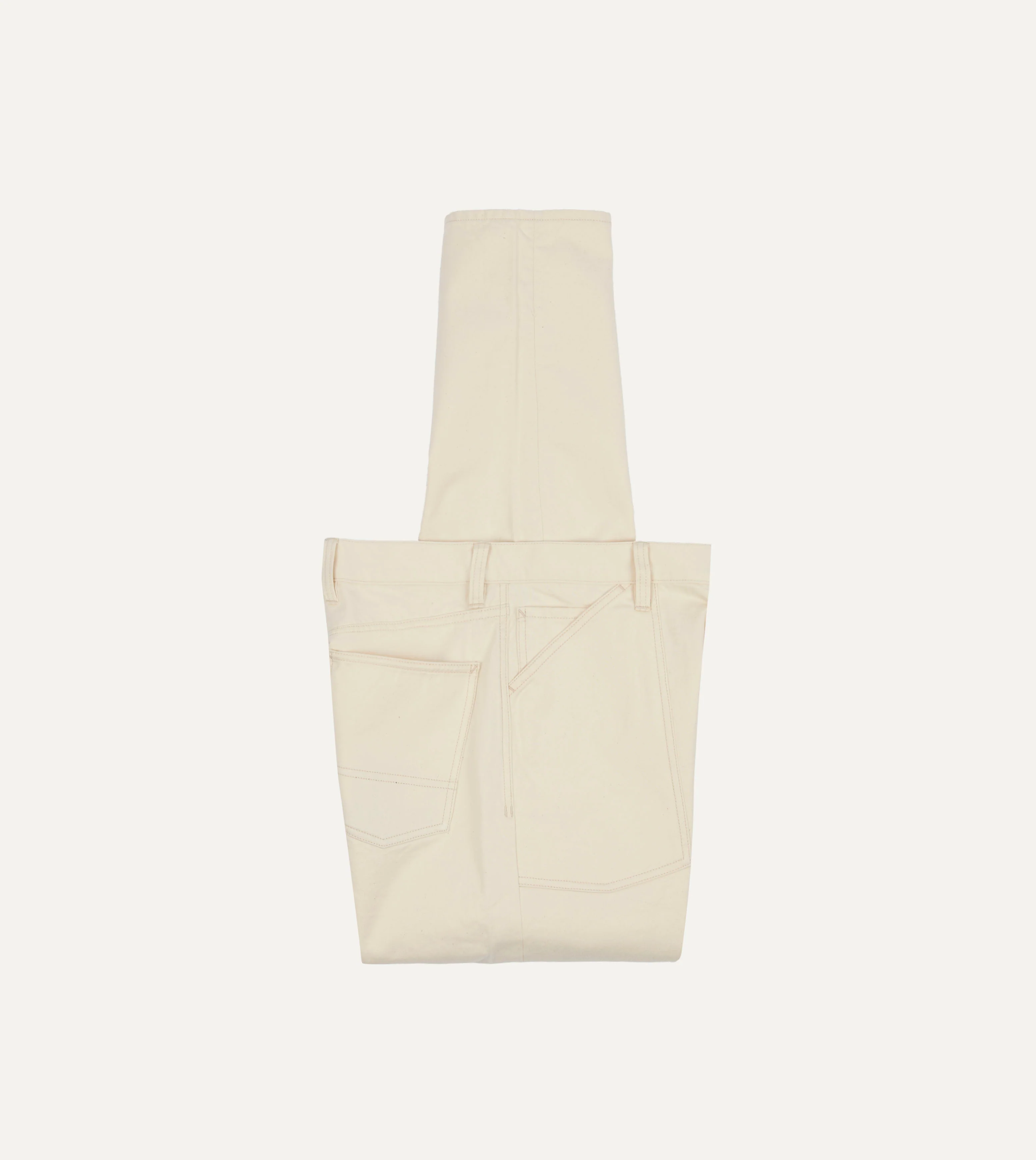 Ecru Military Satin Naval Pant - Image 3