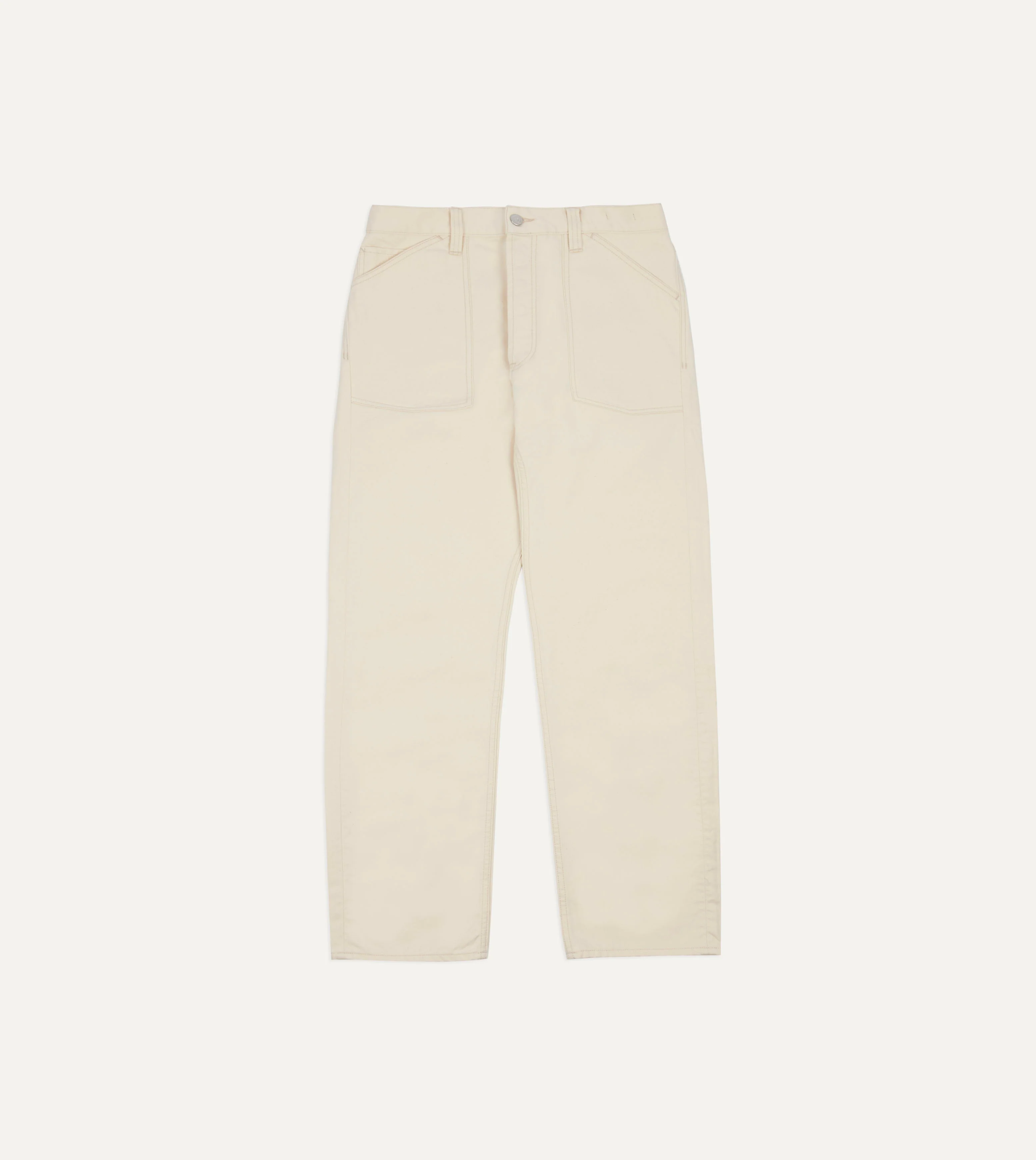 Ecru Military Satin Naval Pant - Image 5