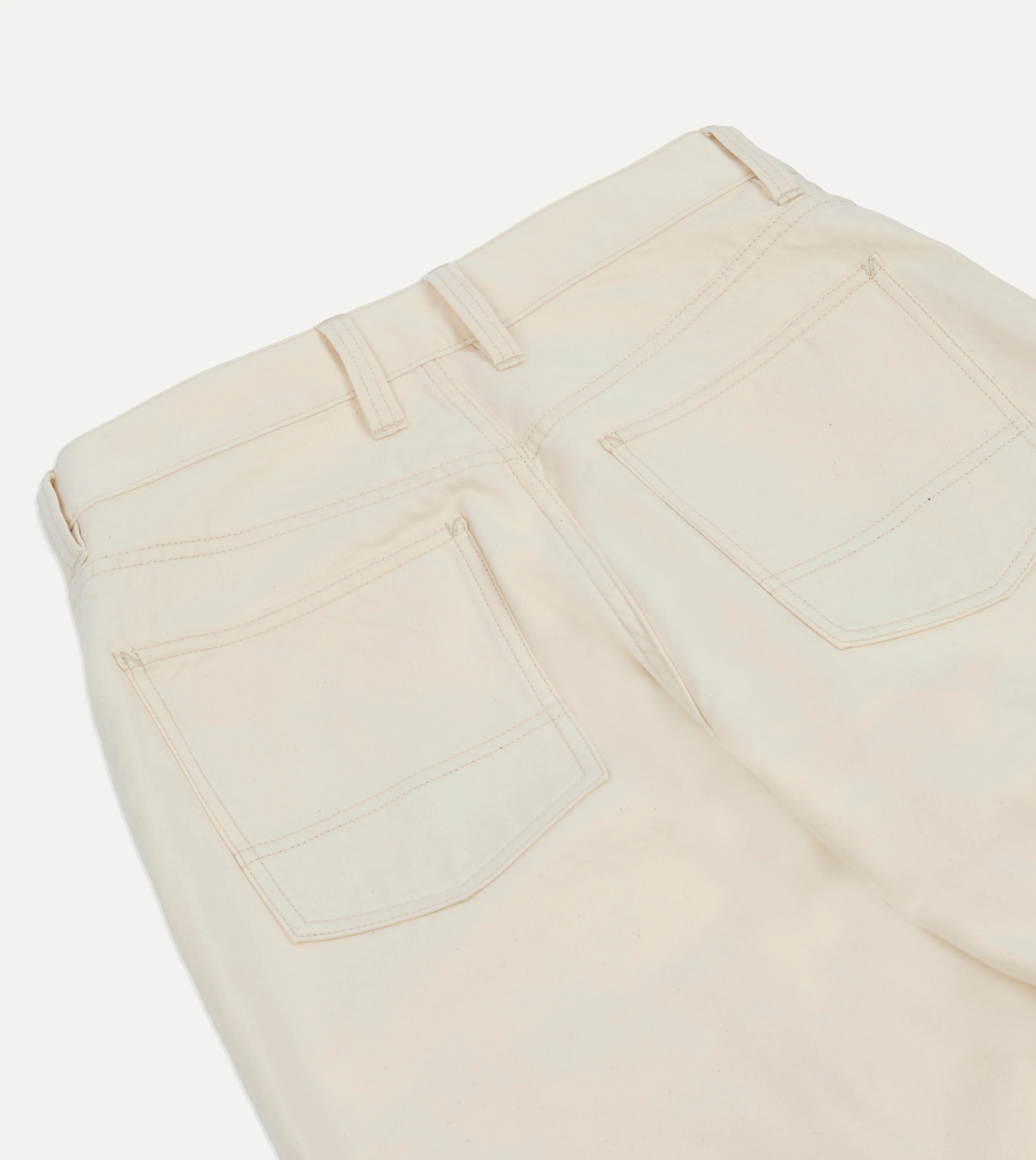 Ecru Military Satin Naval Pant - Image 7