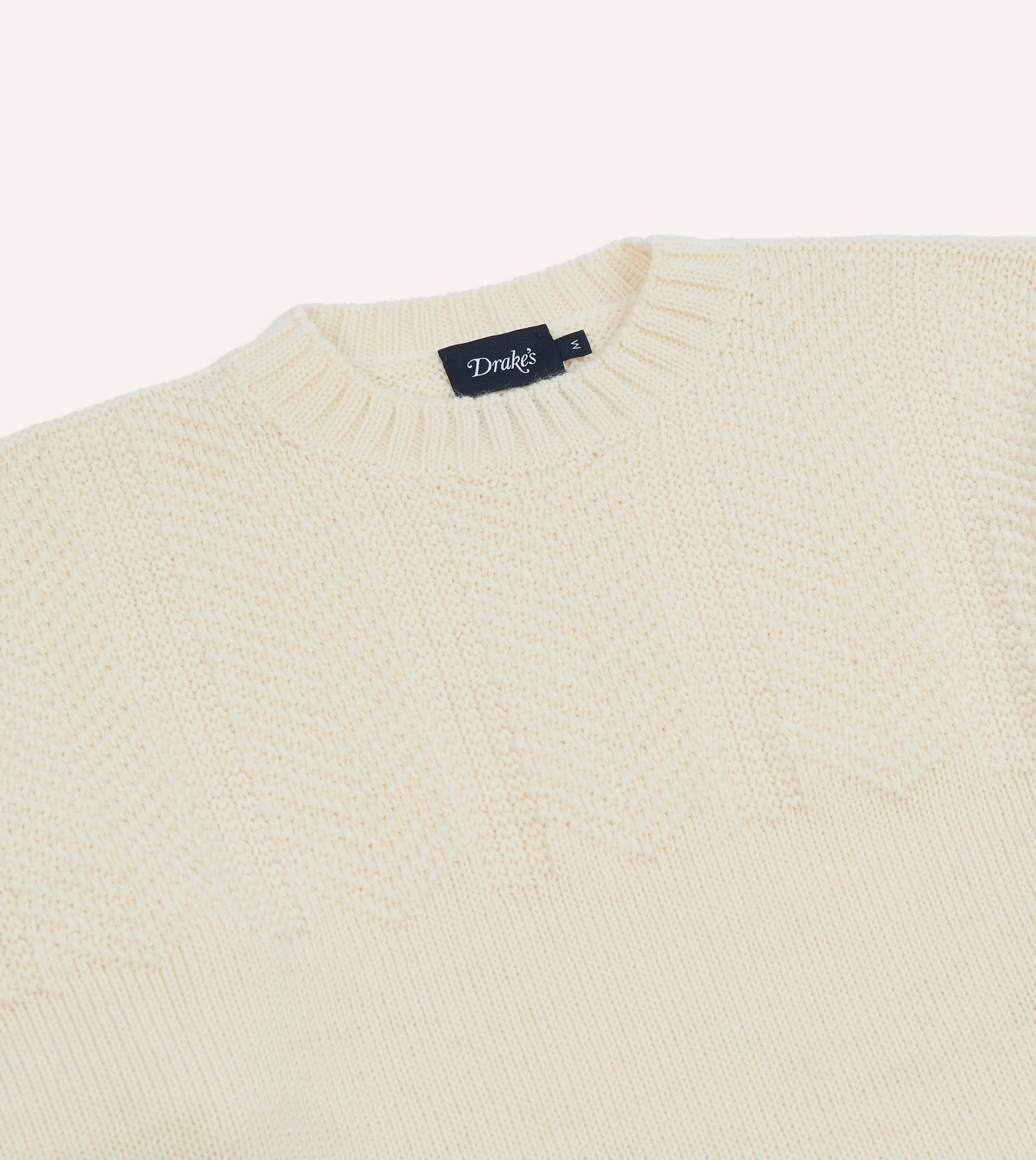Ecru Wool Guernsey Jumper - Image 3