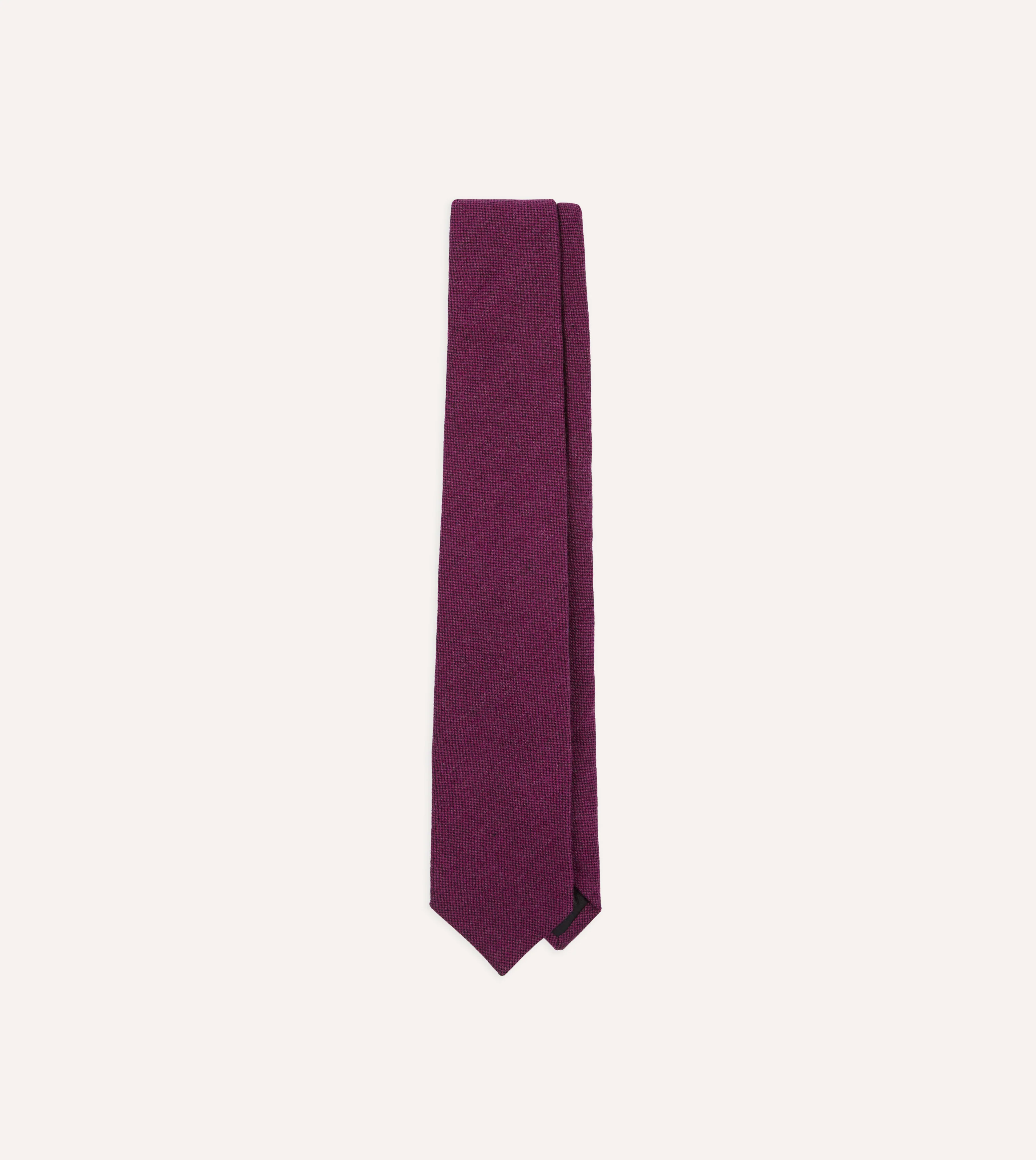 Fuchsia Pure Cashmere Solid Tipped Tie