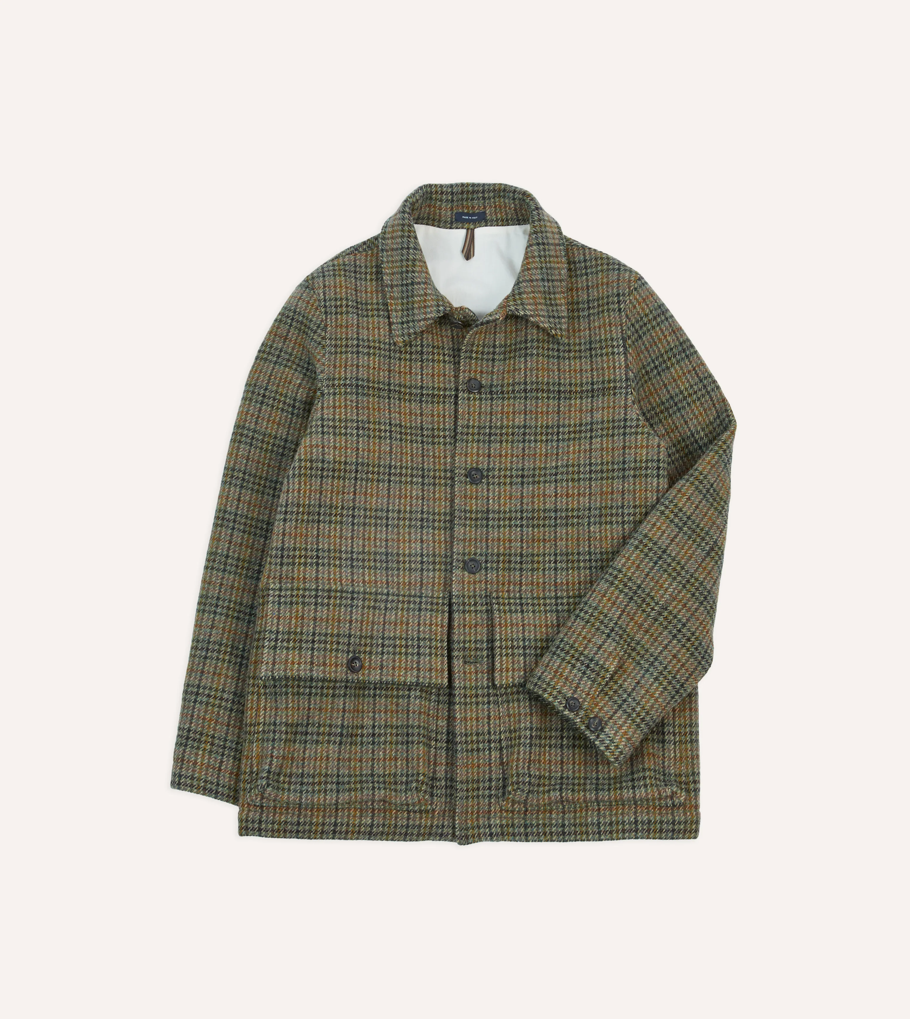 Green Check Tweed Donkey Jacket