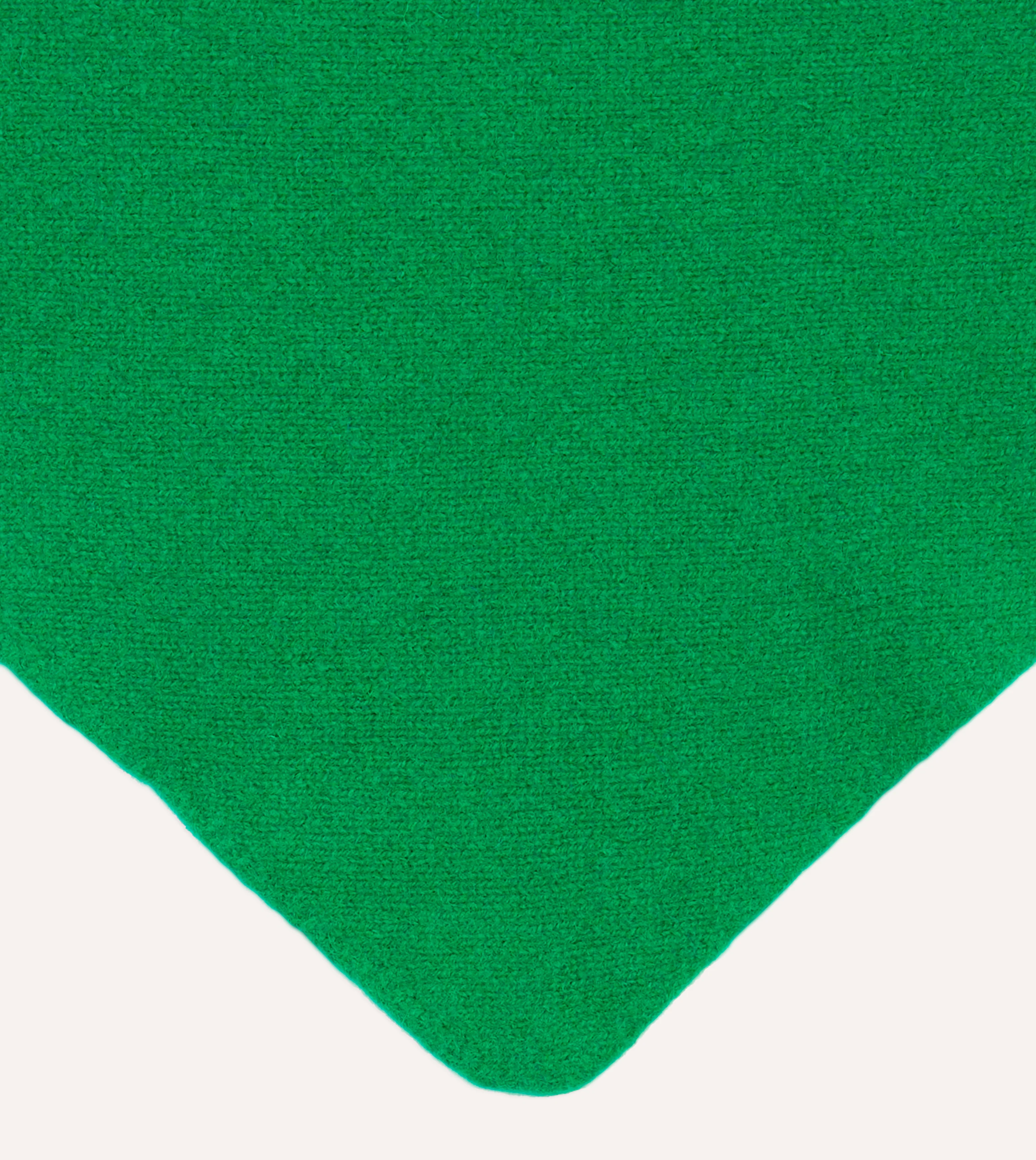 Green Lambswool Triangle Neck Scarf - Image 3