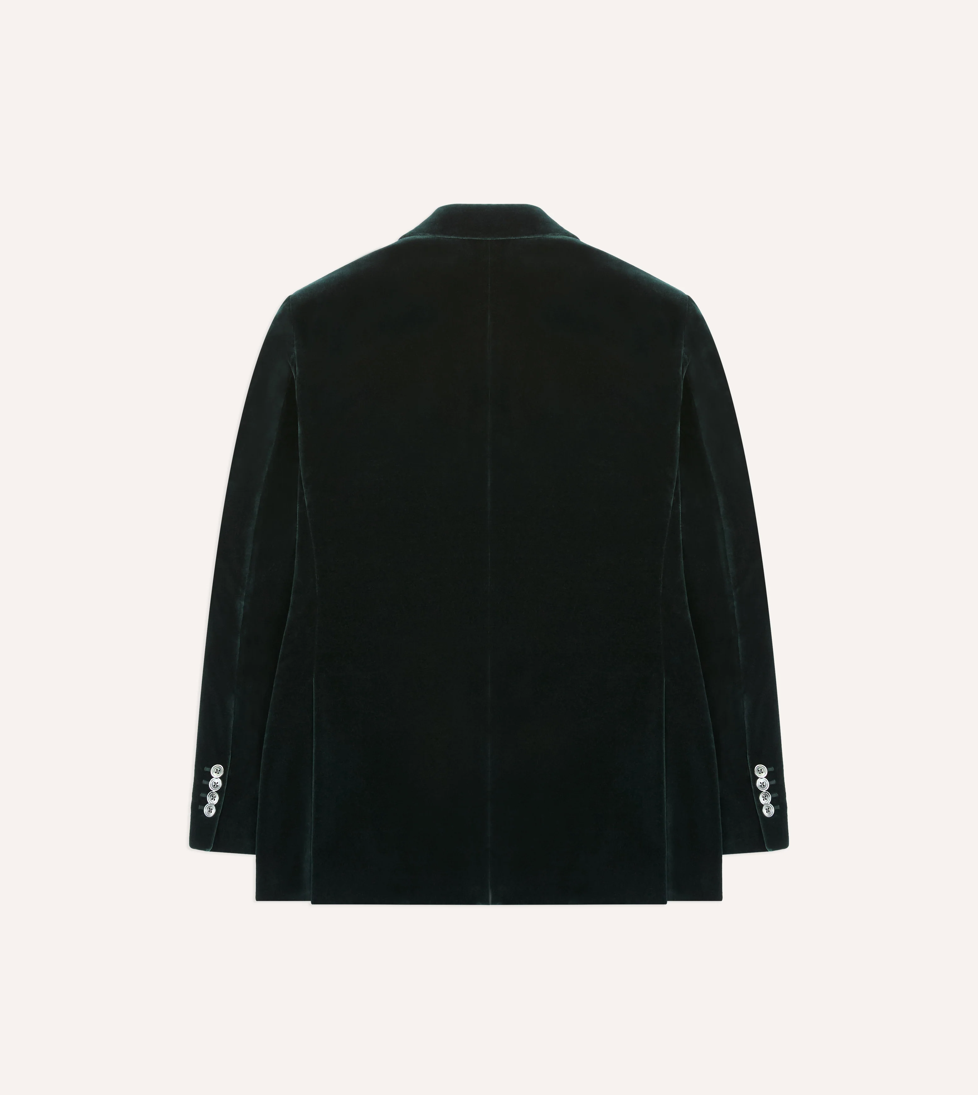 Green Velvet Double-Breasted Blazer - Image 8