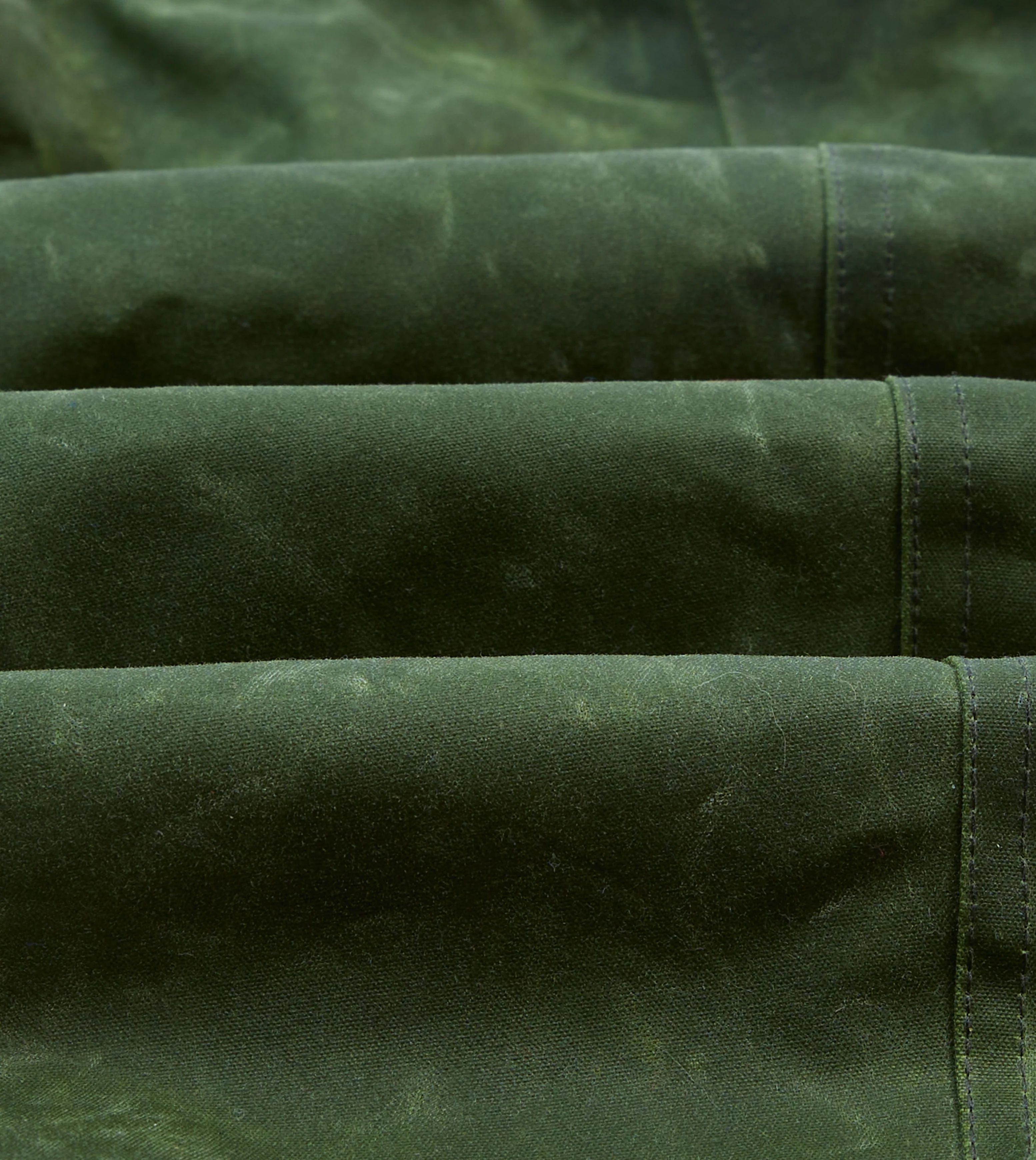 Green Waxed Cotton Barn Jacket - Image 2
