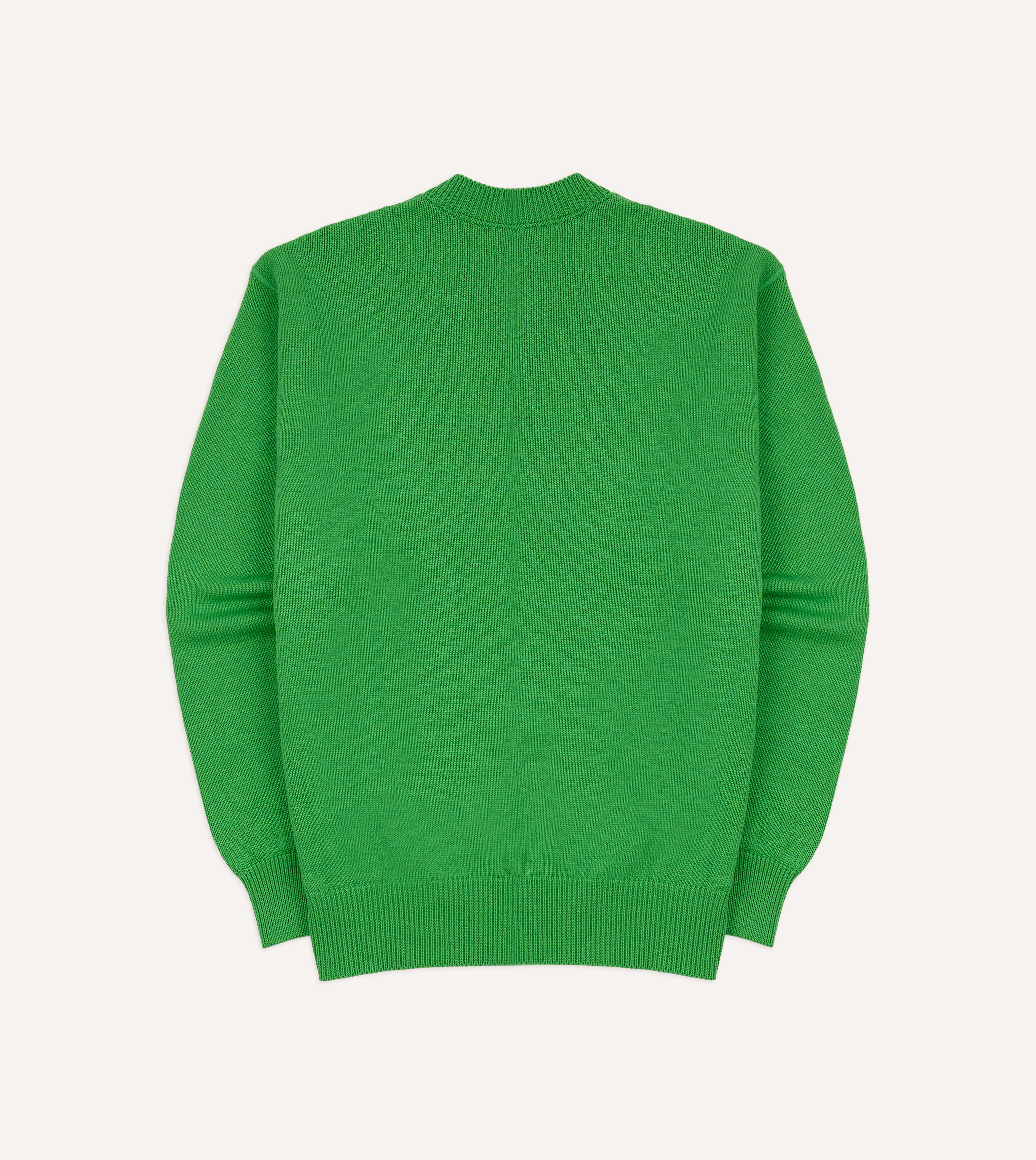 Green Wool-Cotton Knit Sweatshirt - Image 6