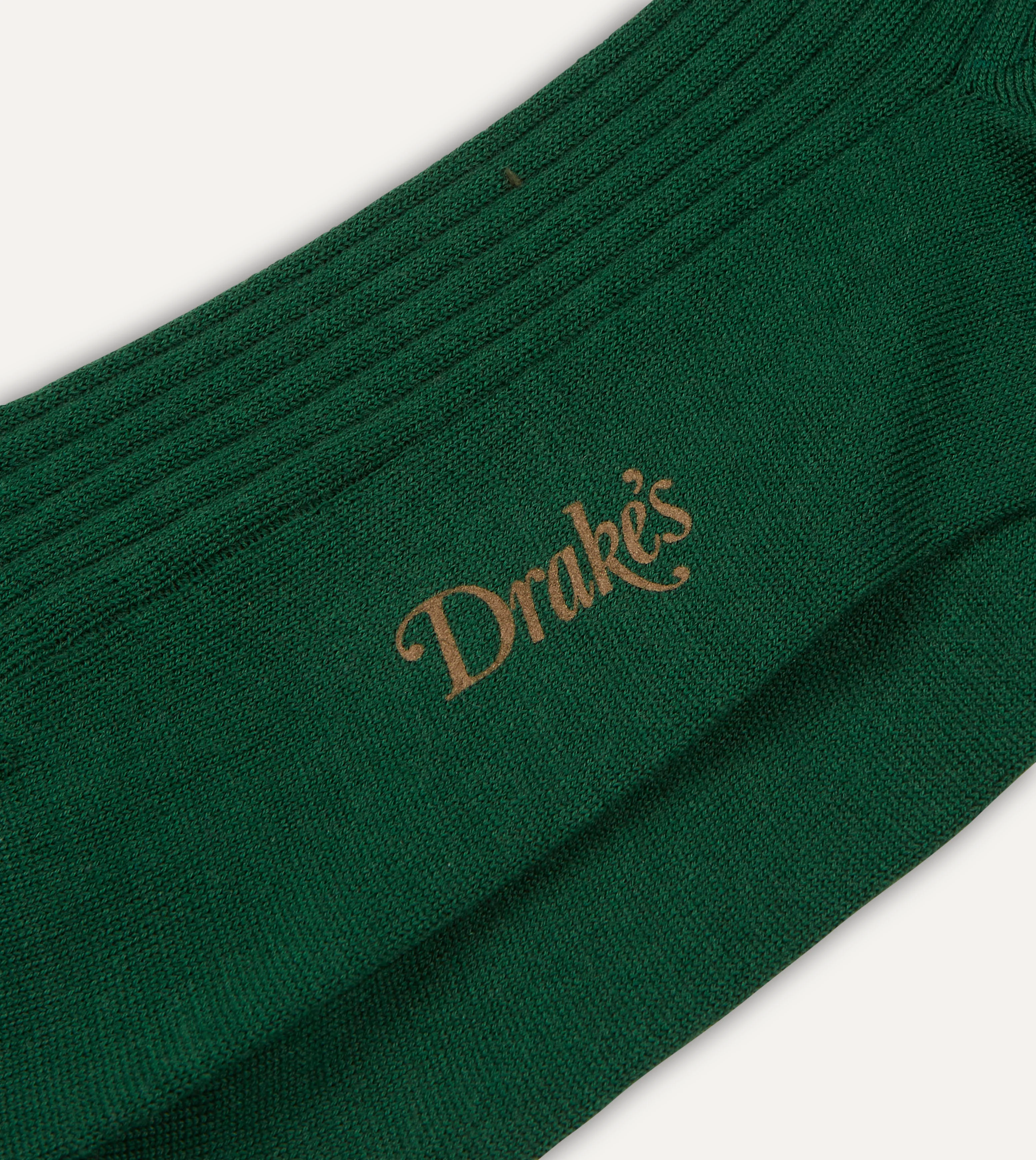 Green Wool Over-the-Calf Socks - Image 2