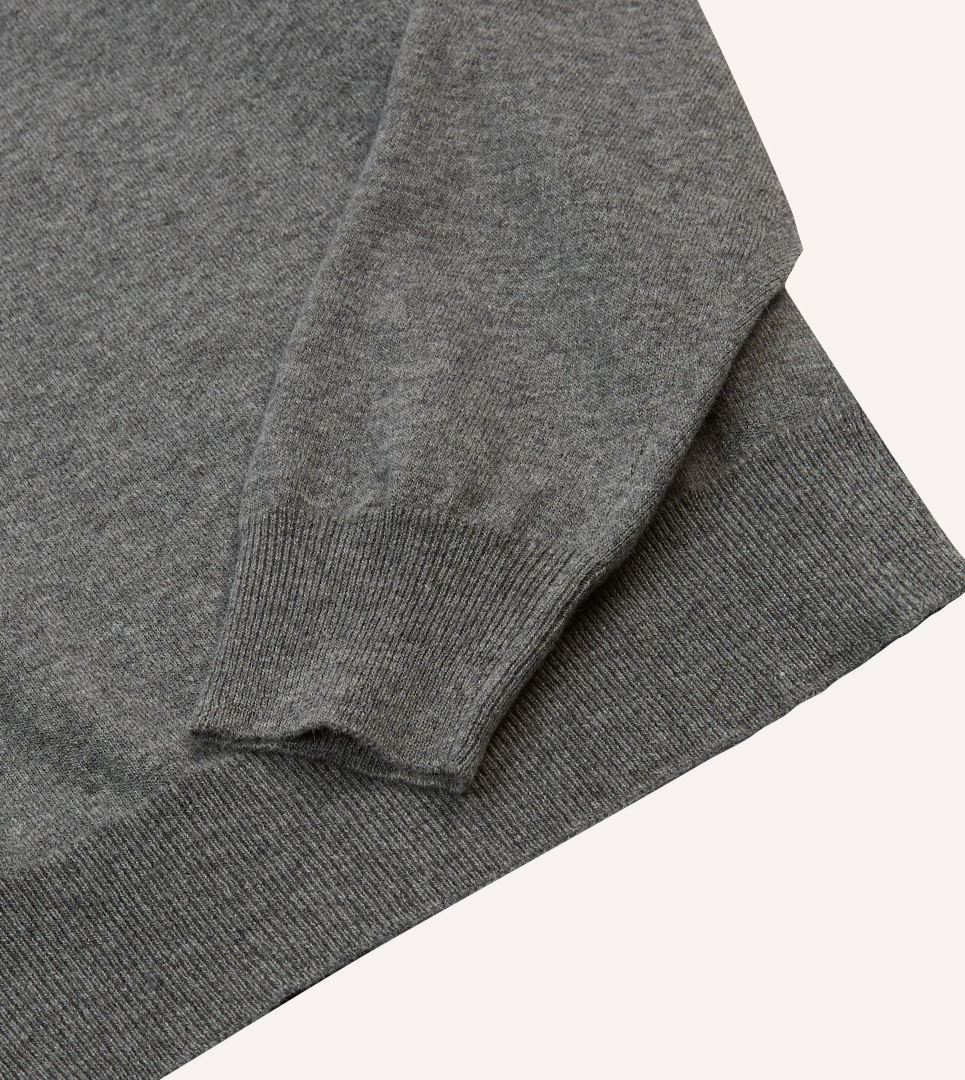 Grey Alpaca Wool Knitted Polo - Image 4