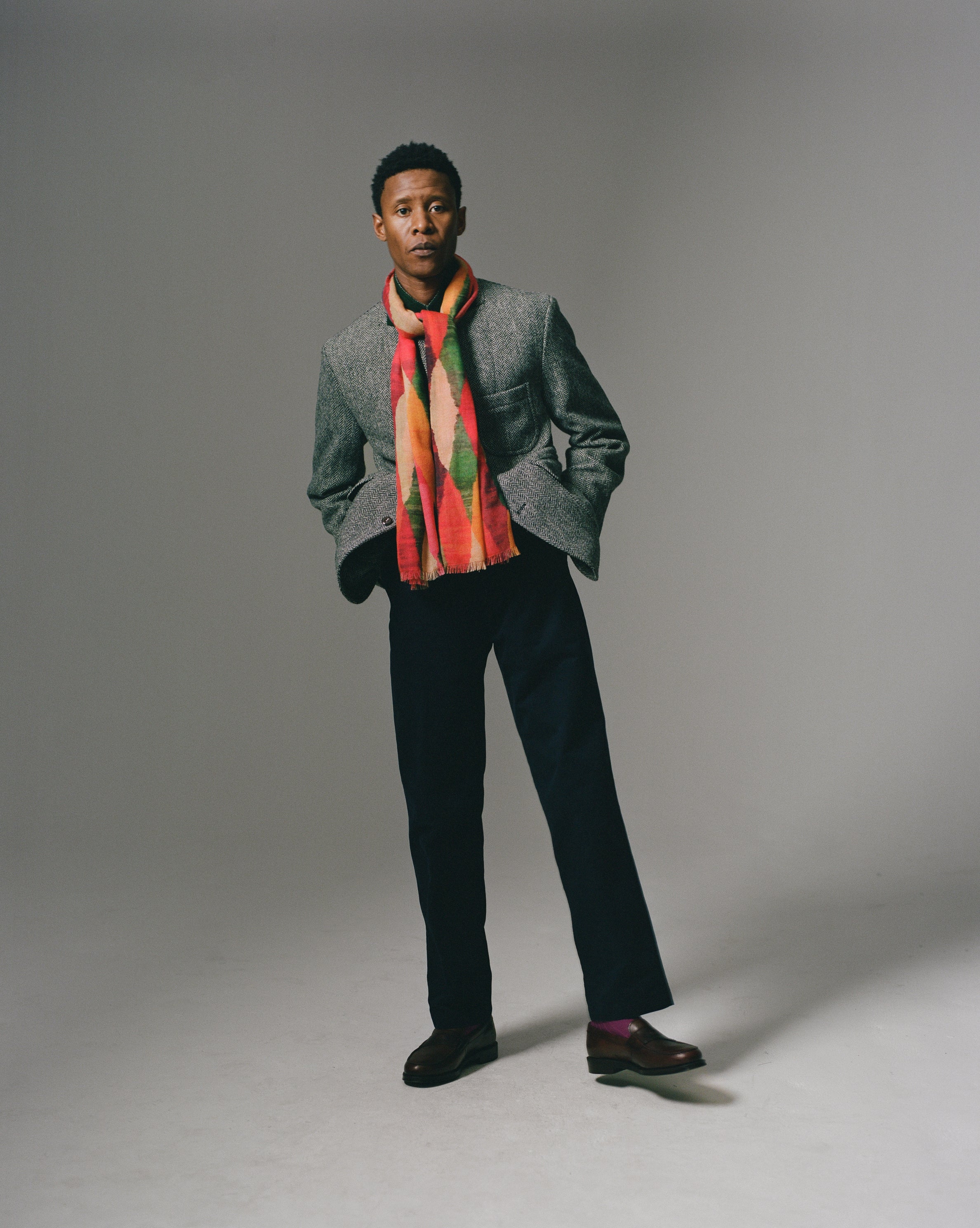 Grey Herringbone Harris Tweed Games Blazer Mk. VII - Image 10