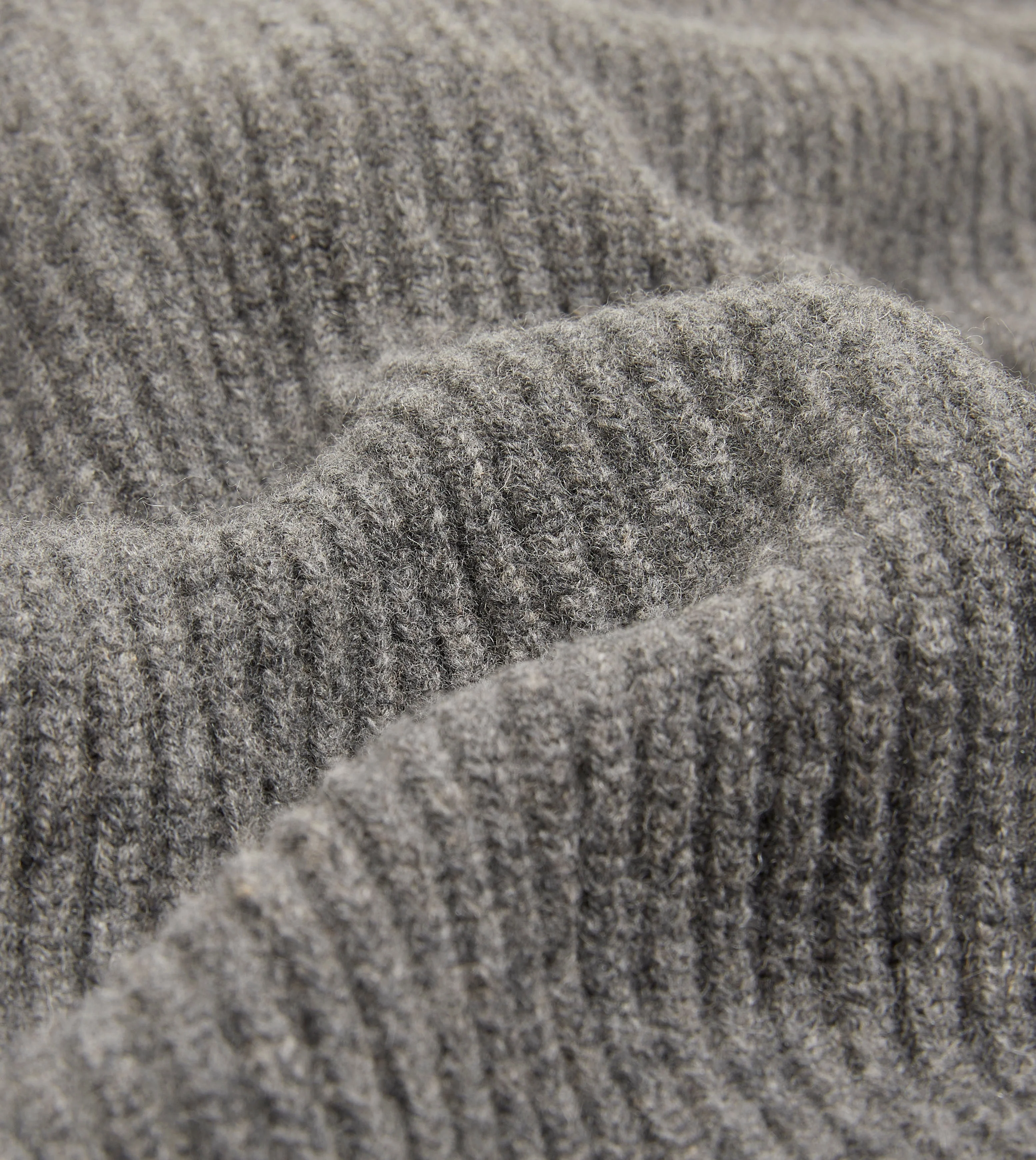 Grey Lambswool Shawl Collar Cardigan - Image 2